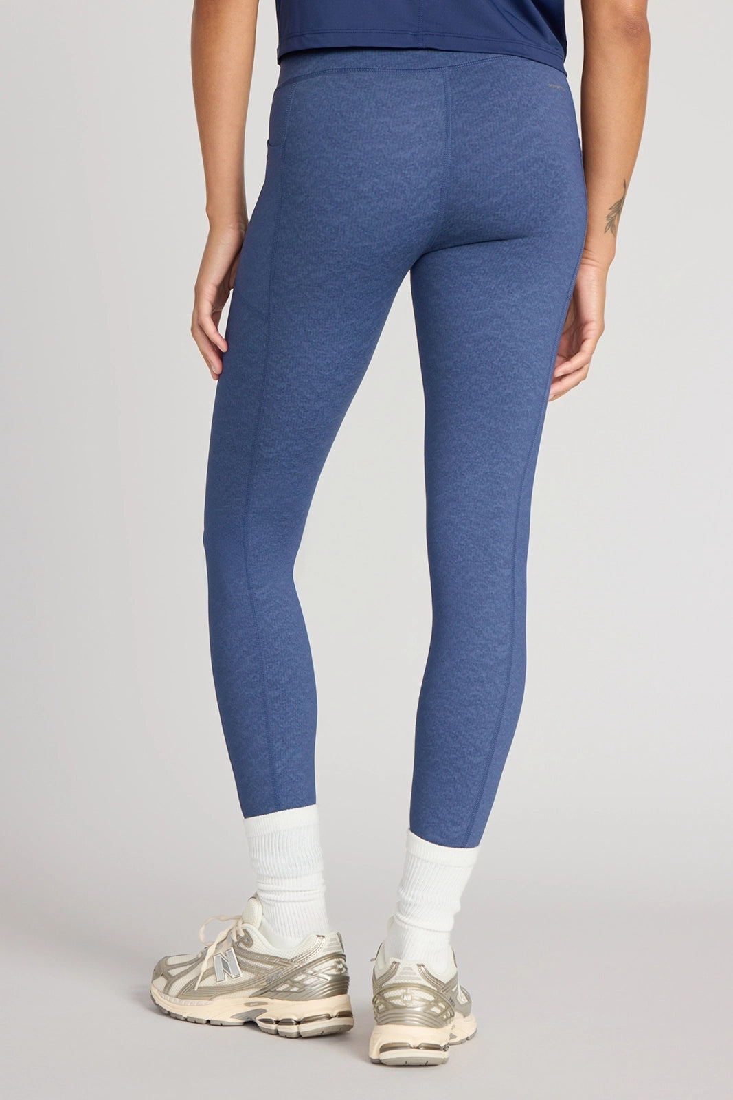The Active GRS Certified Recycled Nylon Denim-Feel Legging - Sargasso Sea Combo