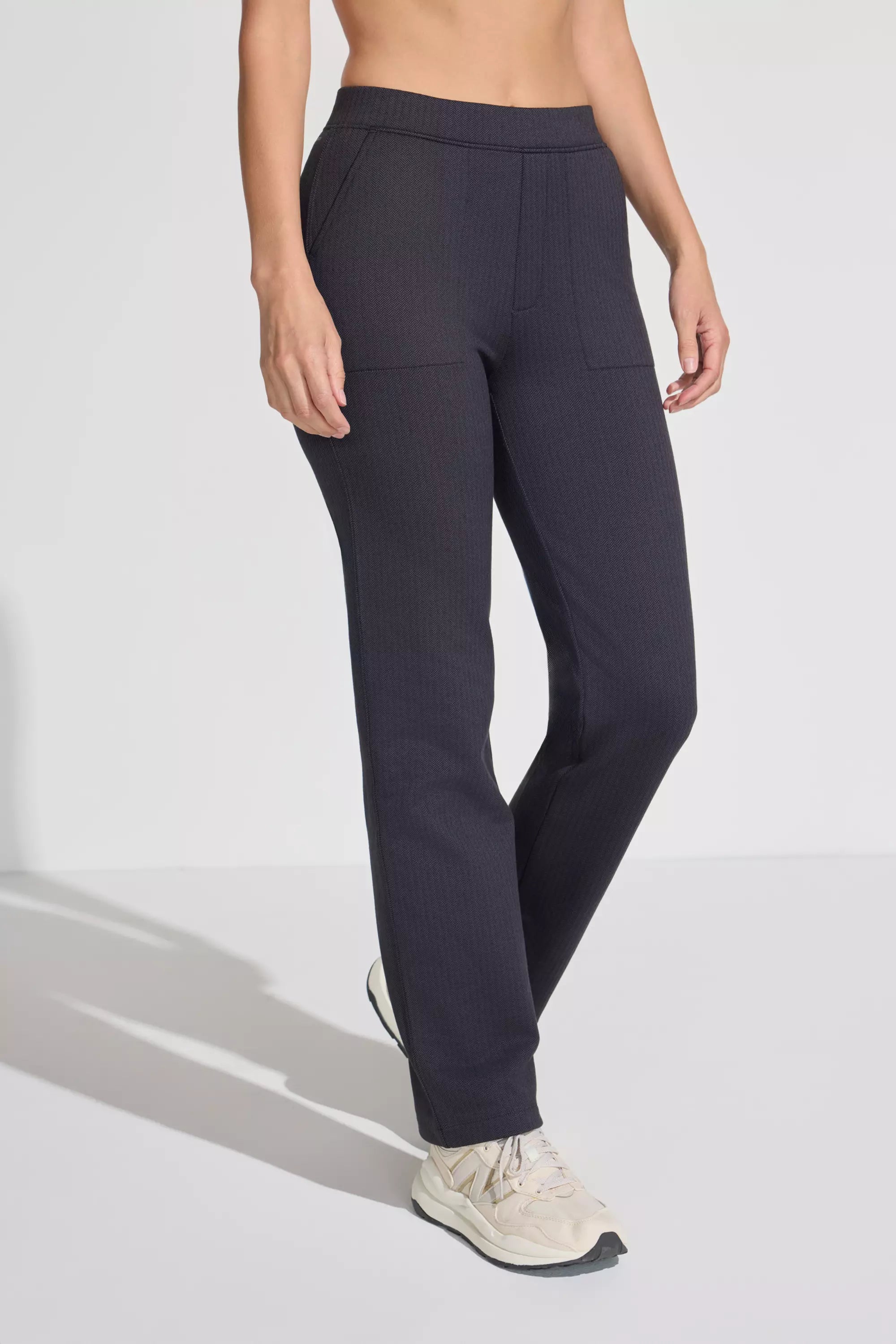 Women’s Herringbone Pant 30" - Black