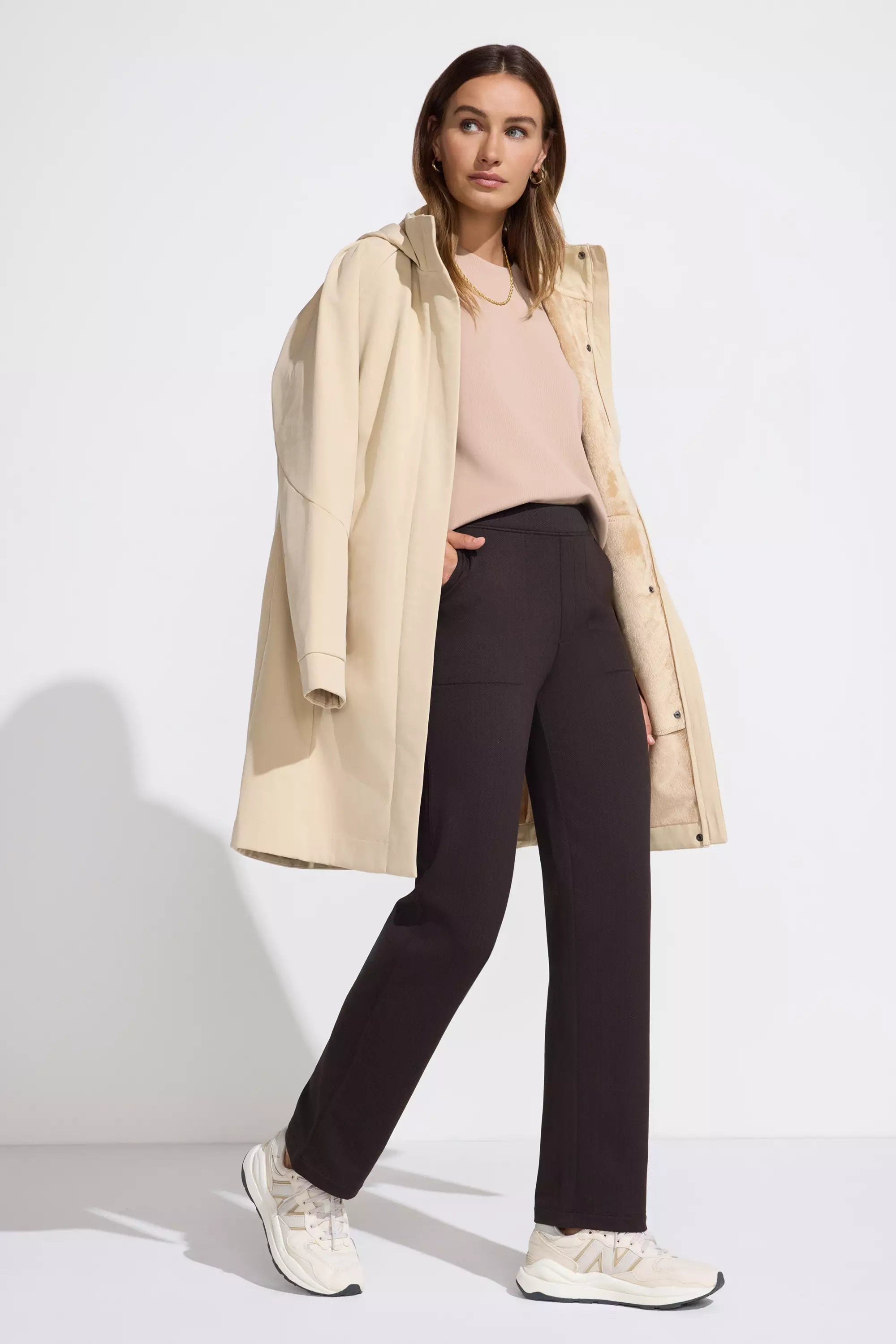 Women’s Herringbone Pant 30" - Brown