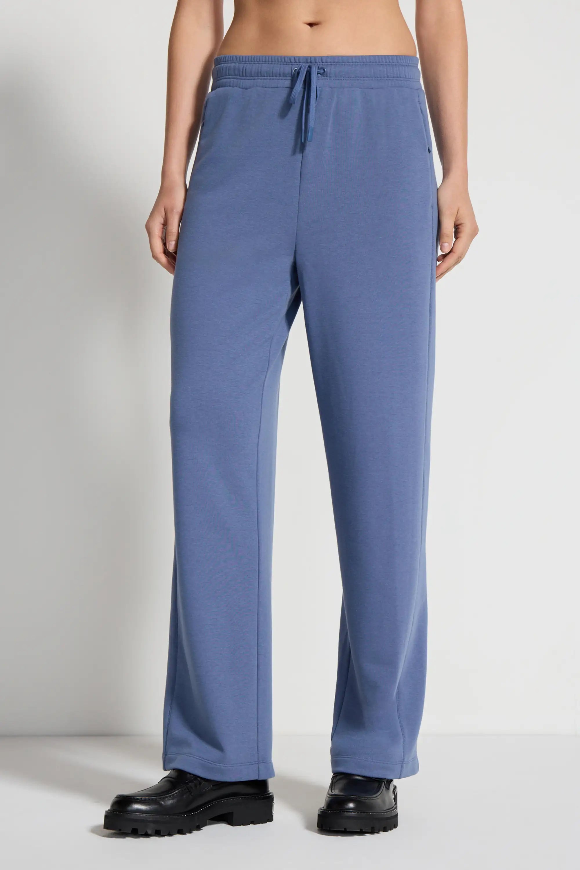 Women's Terry Wide Leg Pant - Vintage Indigo