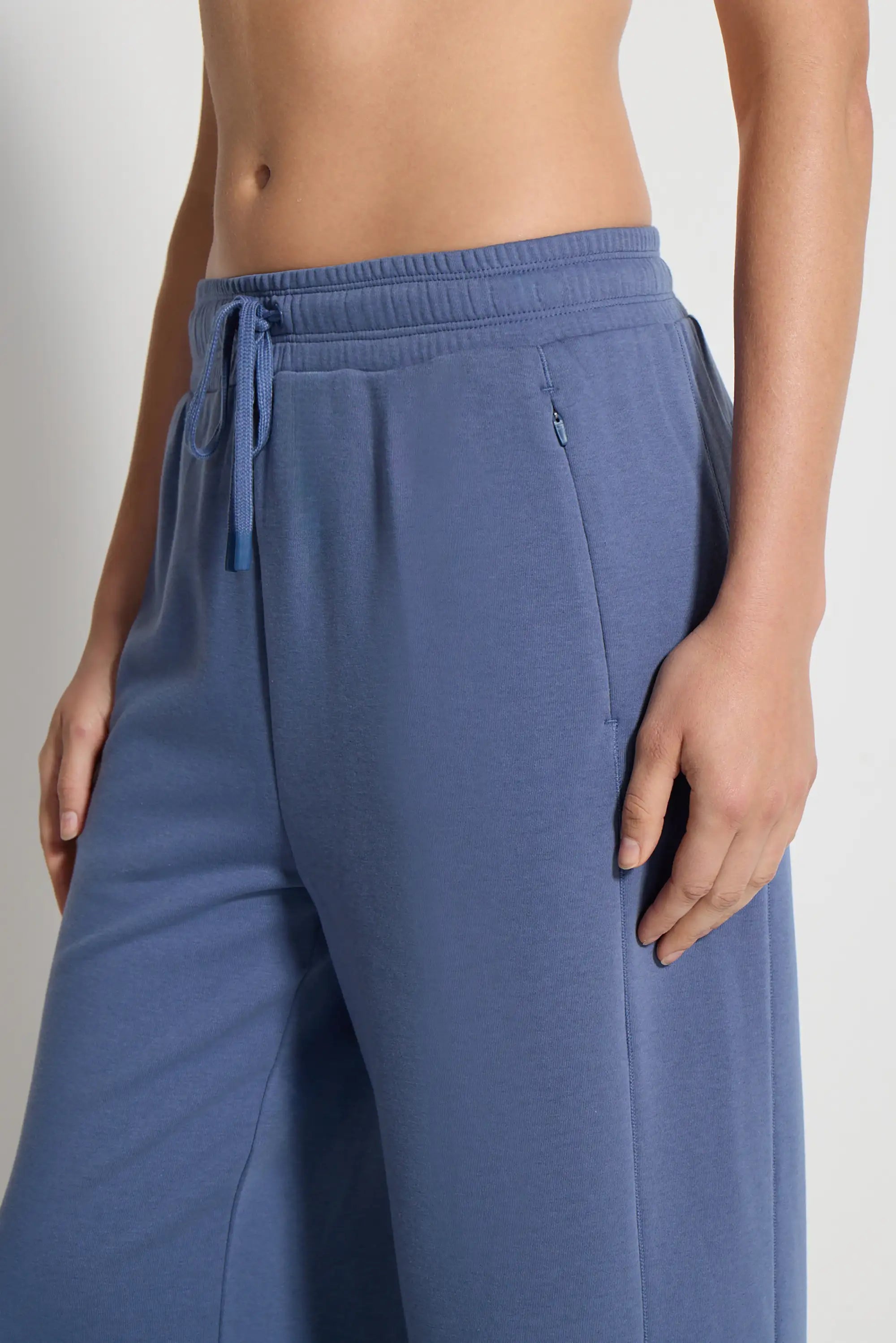Women's Terry Wide Leg Pant - Vintage Indigo