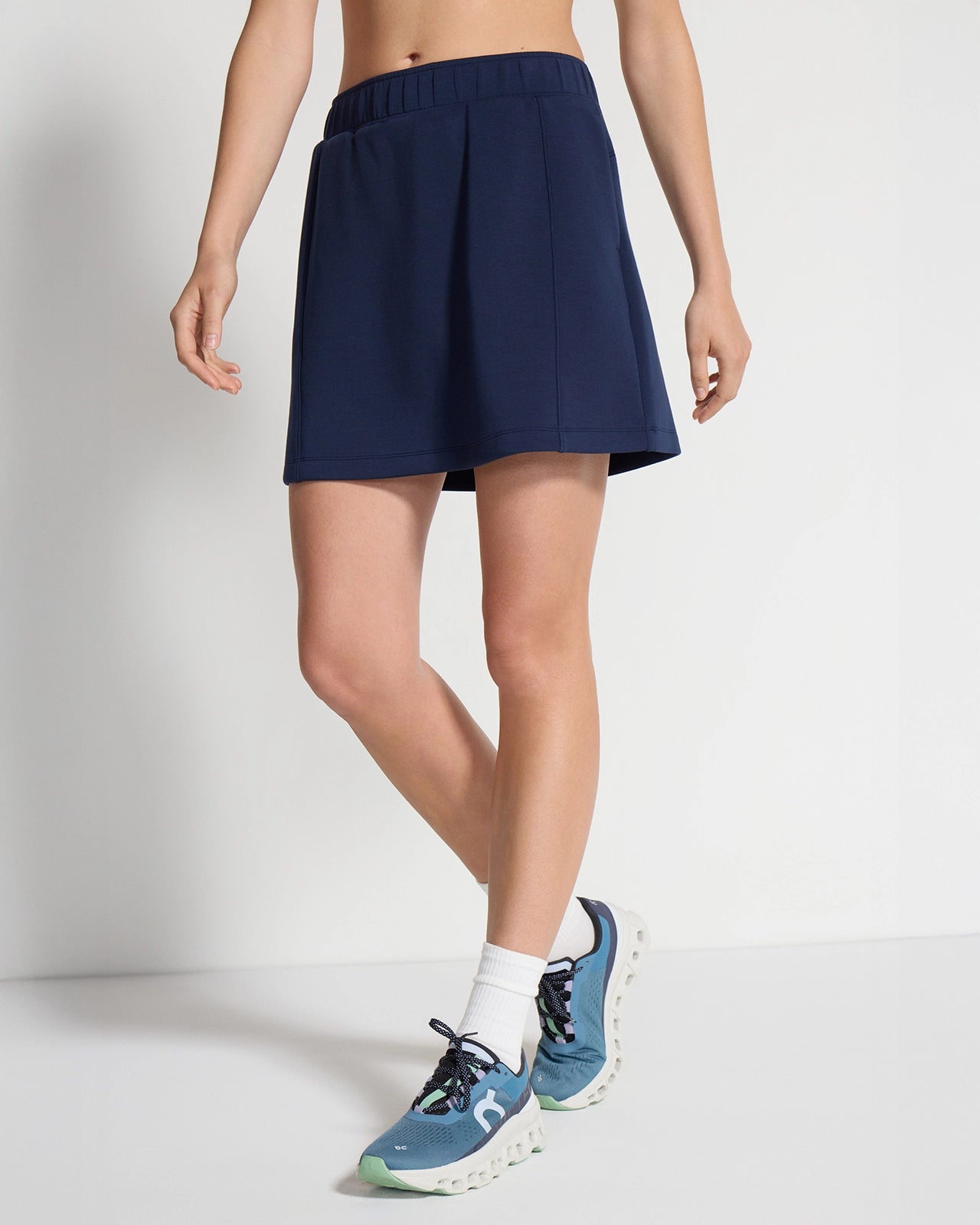 The Built-In Short GRS Certified Recycled Poly Walking Skort - Estate Blue