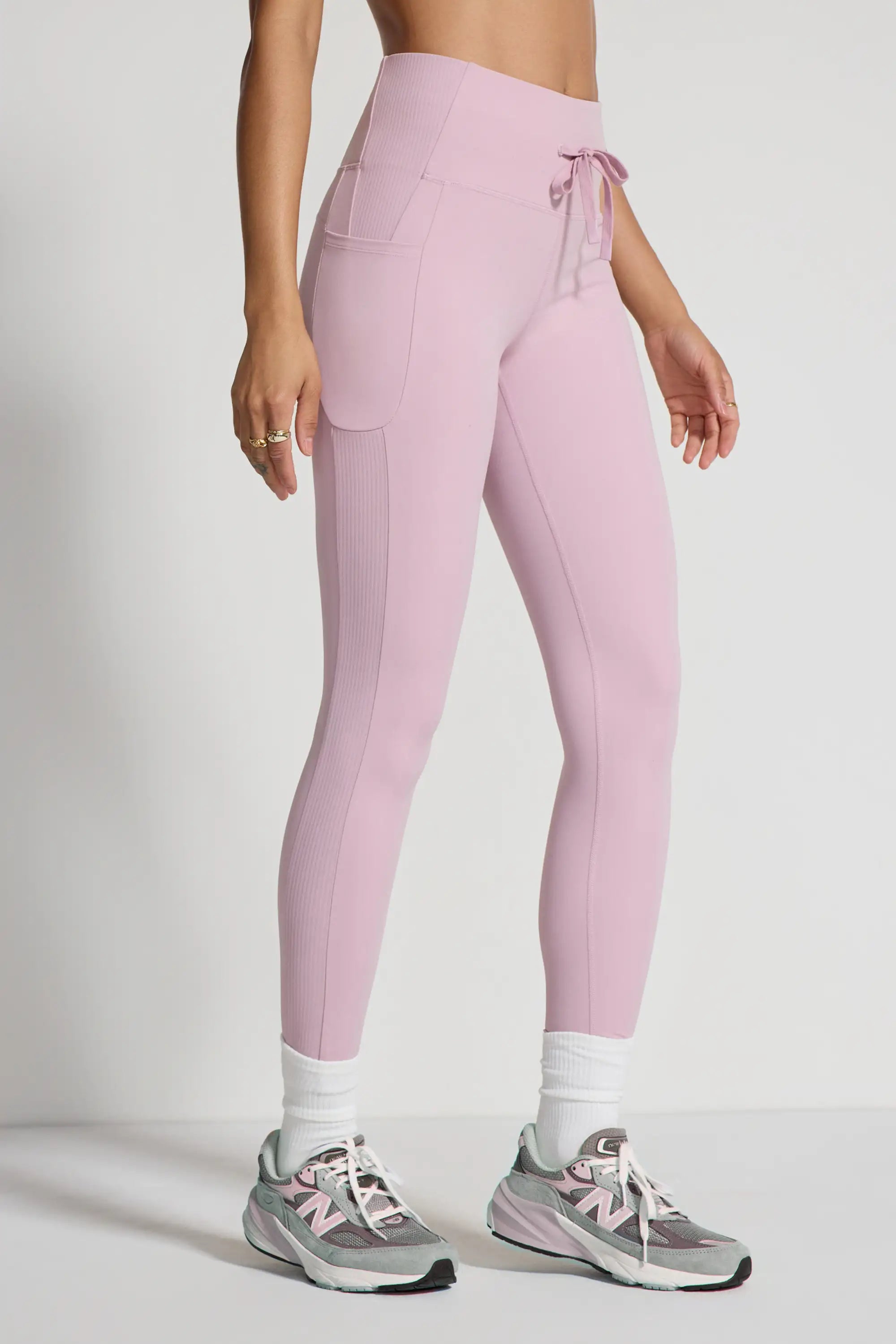 Women's Mixed Media Hike Legging - Pink