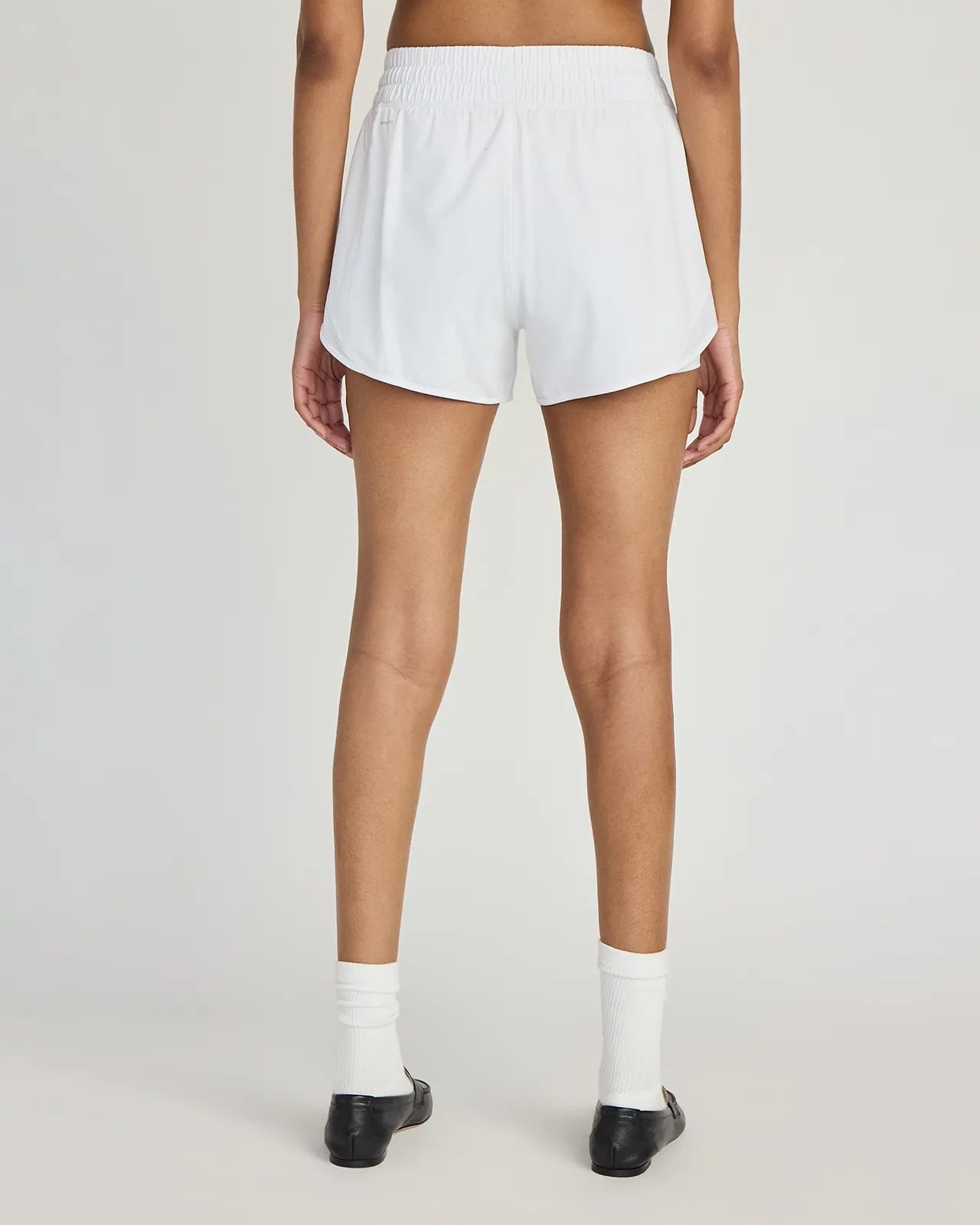 The Built-In Liner GRS Certified Recycled Polyester 3.5" Run Mesh Short - White