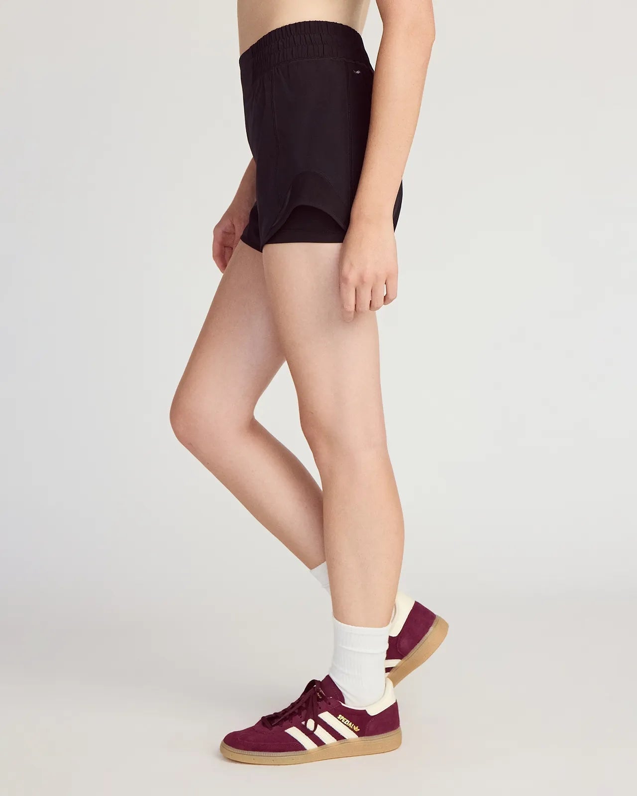 The Built-In Liner GRS Certified Recycled Polyester 3.5" Run Mesh Short - Black