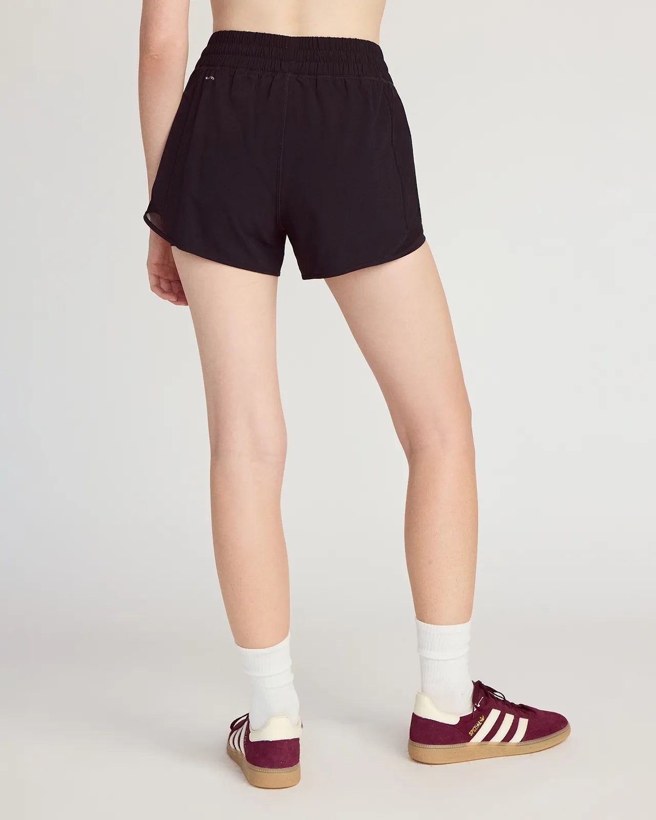The Built-In Liner GRS Certified Recycled Polyester 3.5" Run Mesh Short - Black