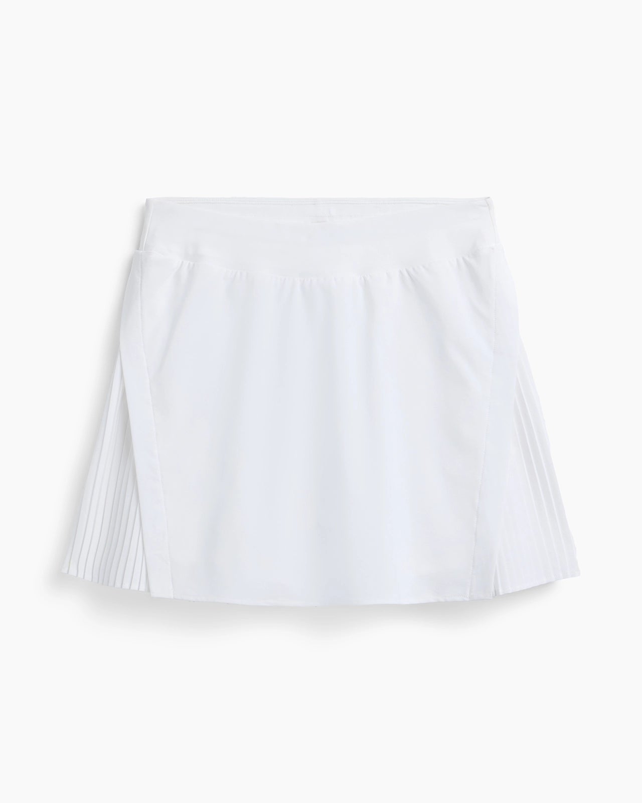 The Tennis + Golf  GRS Certified Recycled Polyester Side Pleat Skort - White