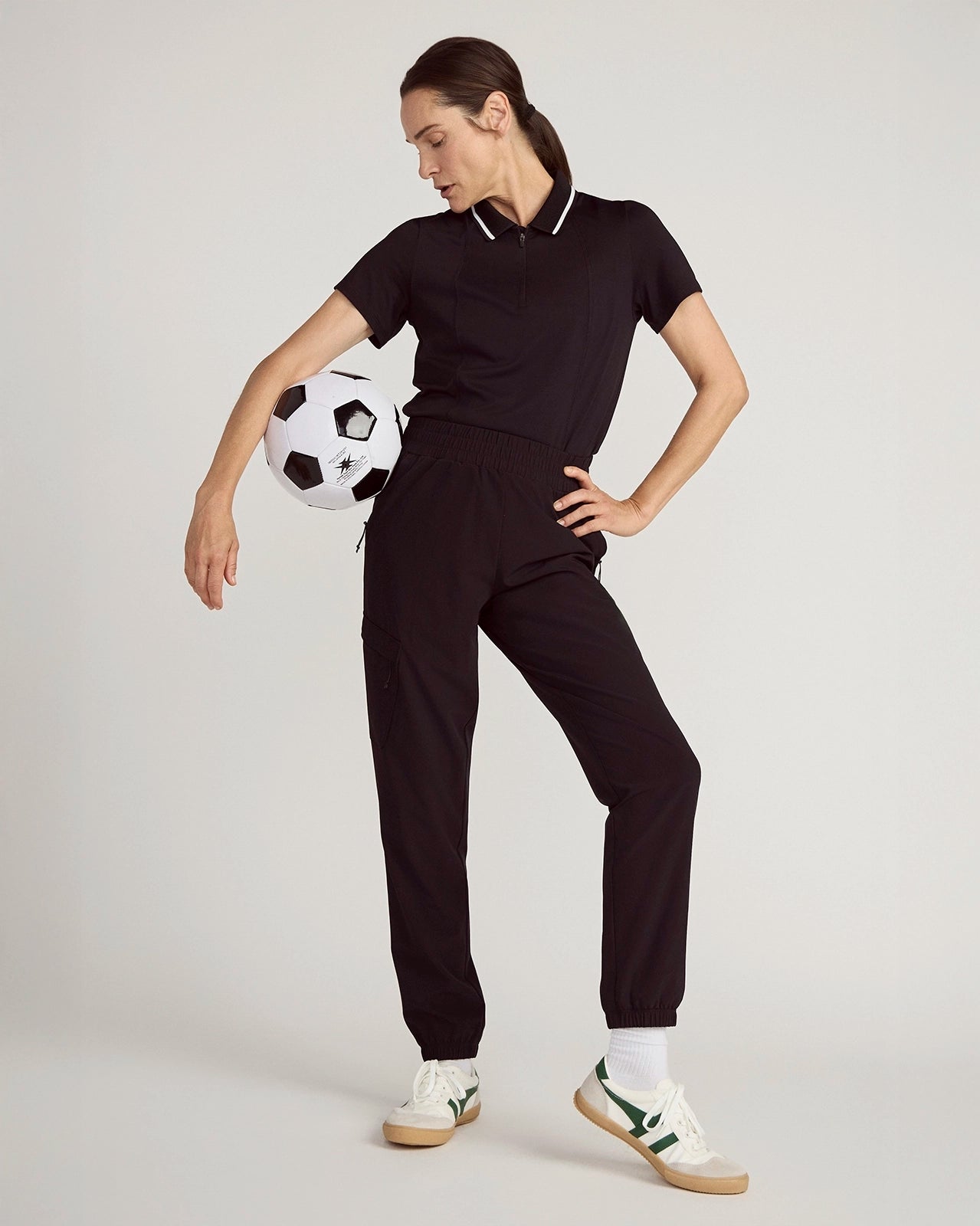 The Light Stretch GRS Certified Recycled Polyester Travel Pant - Black