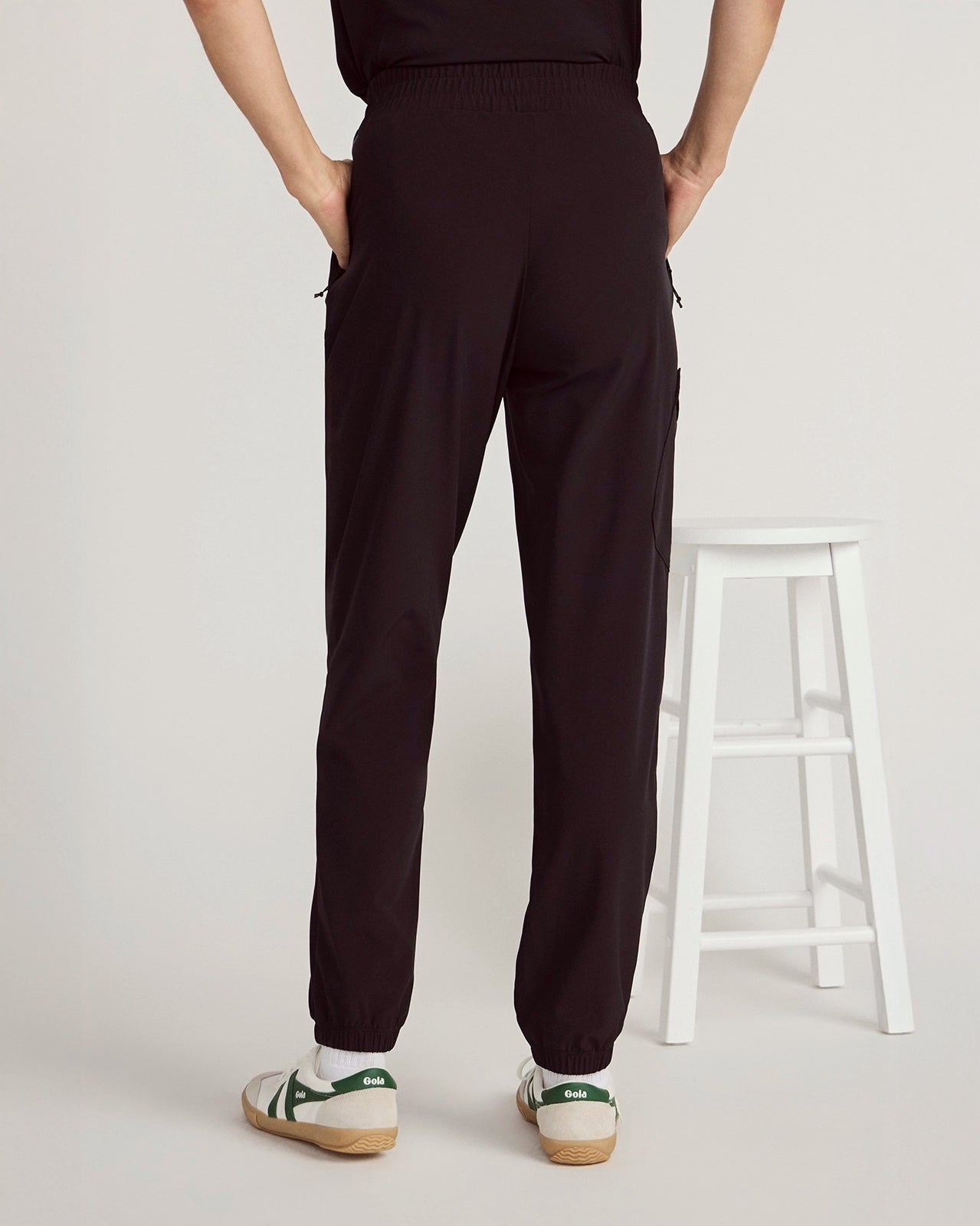 The Light Stretch GRS Certified Recycled Polyester Travel Pant - Black