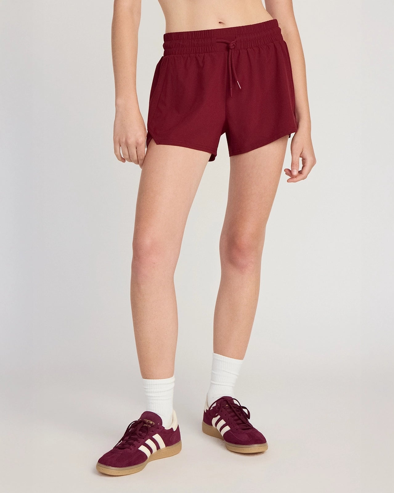 The Lightweight GRS Certified Recycled Polyester 3" Run Short - Cabernet