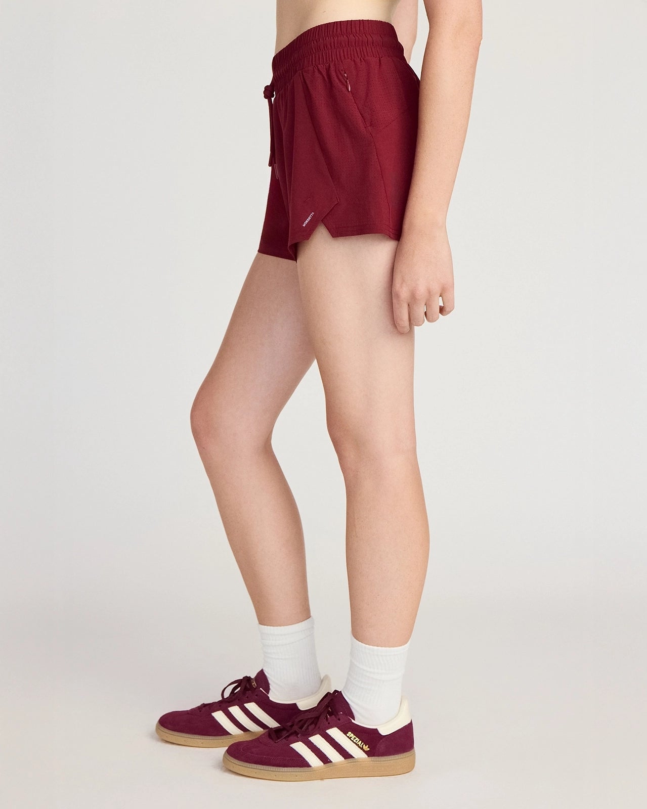 The Lightweight GRS Certified Recycled Polyester 3" Run Short - Cabernet