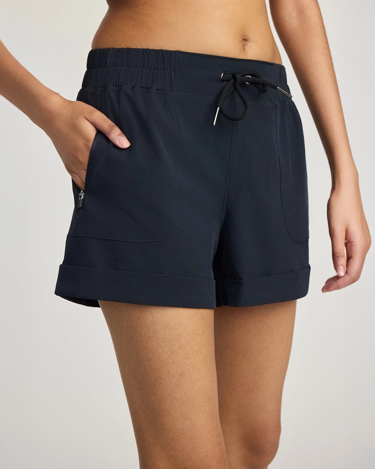 The Adventure Lightweight GRS Certified Recycled Polyester 3.5" Short - Black