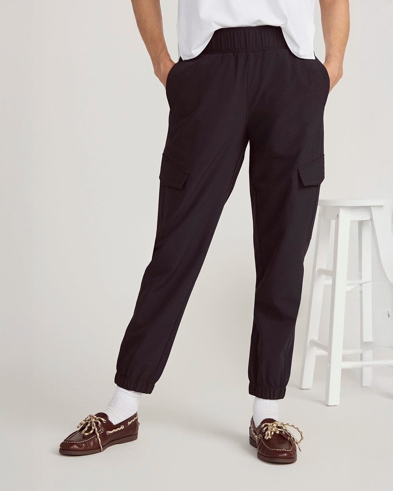 The Stretch Cargo GRS Certified Recycled Polyester Commuter Pant - Black