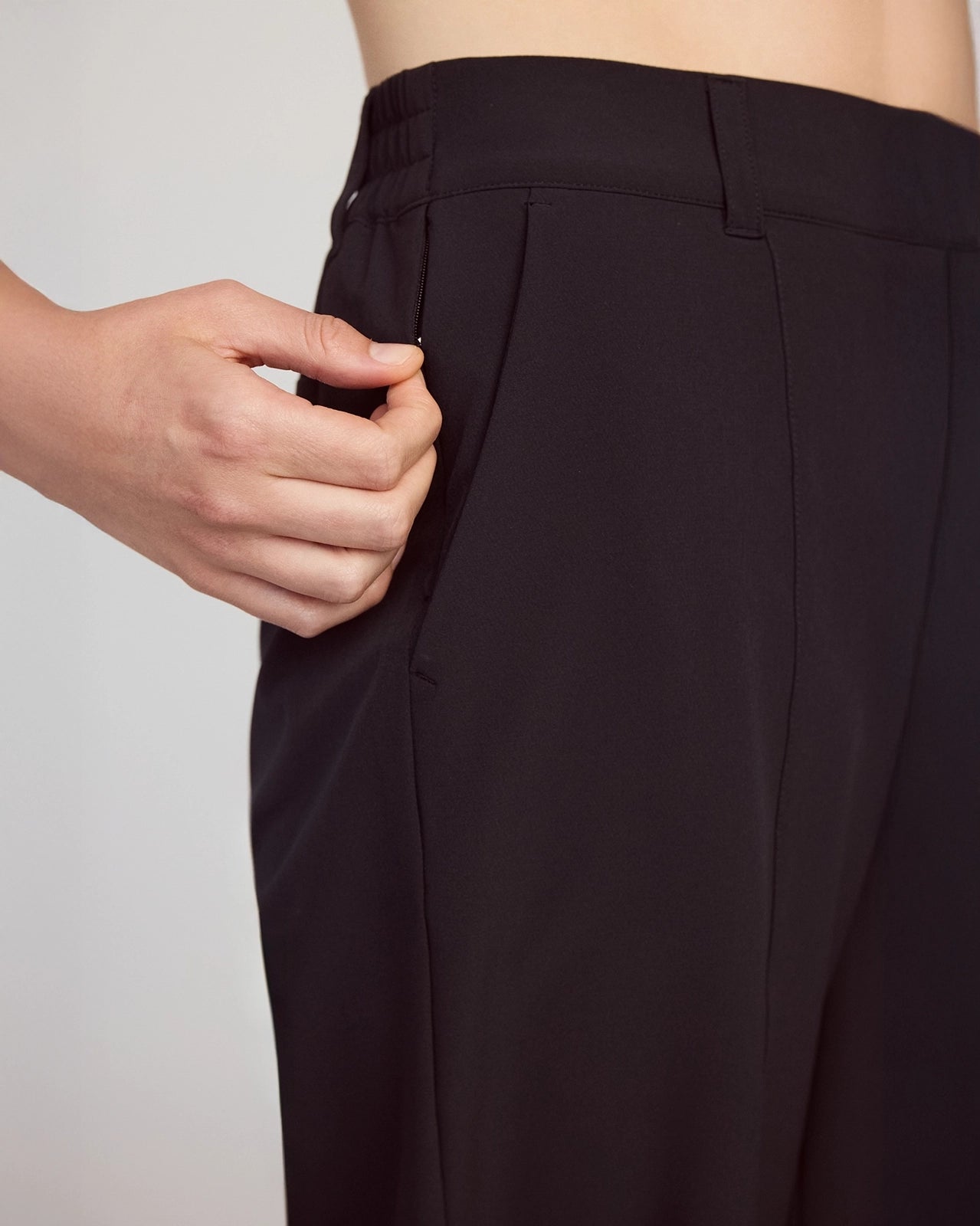 The All-Day Stretch GRS Certified Recycled Polyester Straight Leg Pant - Black