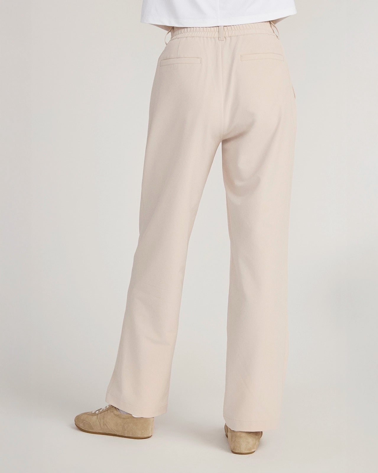 The All-Day Stretch GRS Certified Recycled Polyester Straight Leg Pant - Stone