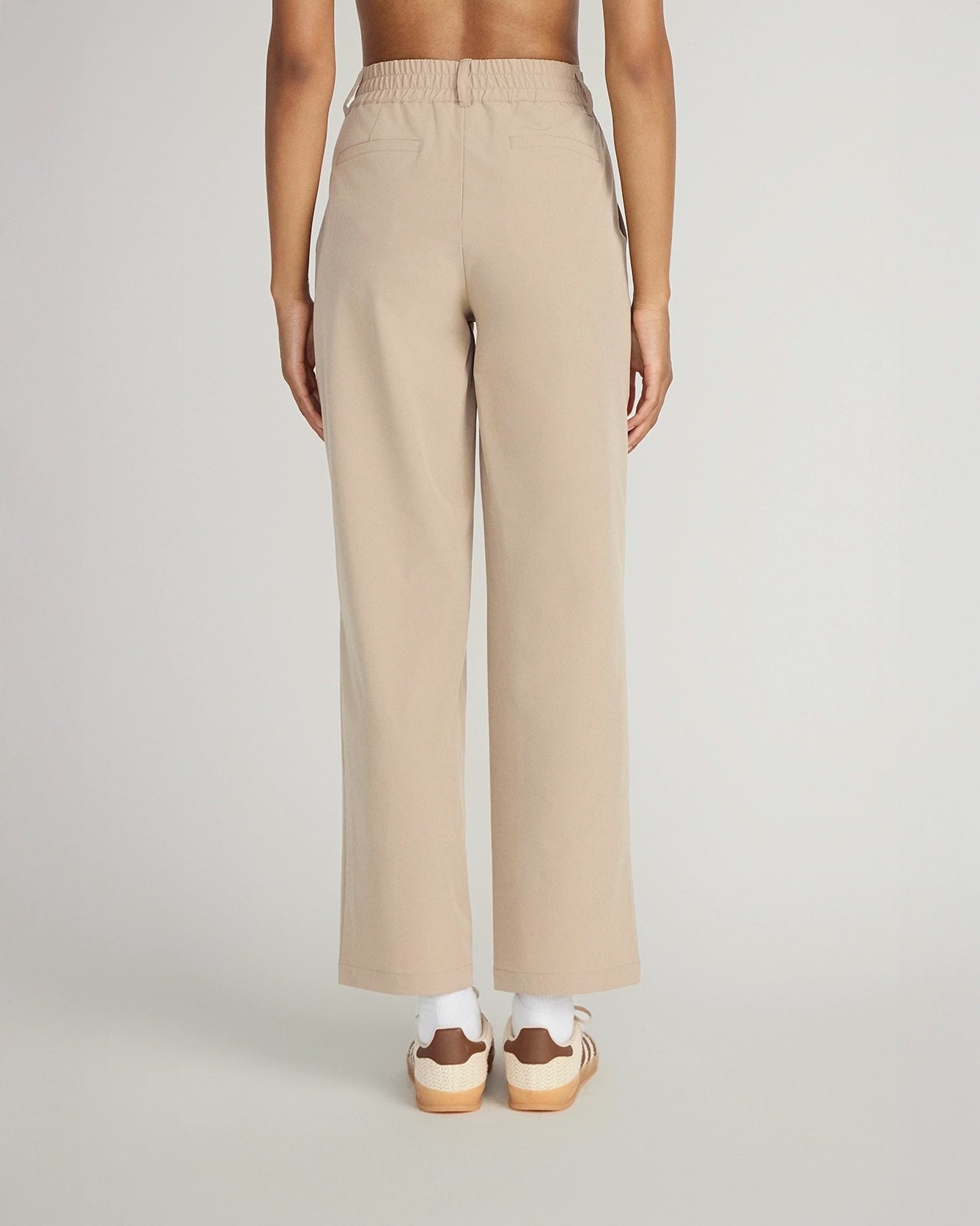 The All-Day Stretch GRS Certified Recycled Polyester Straight Leg Pant - Savannah Tan