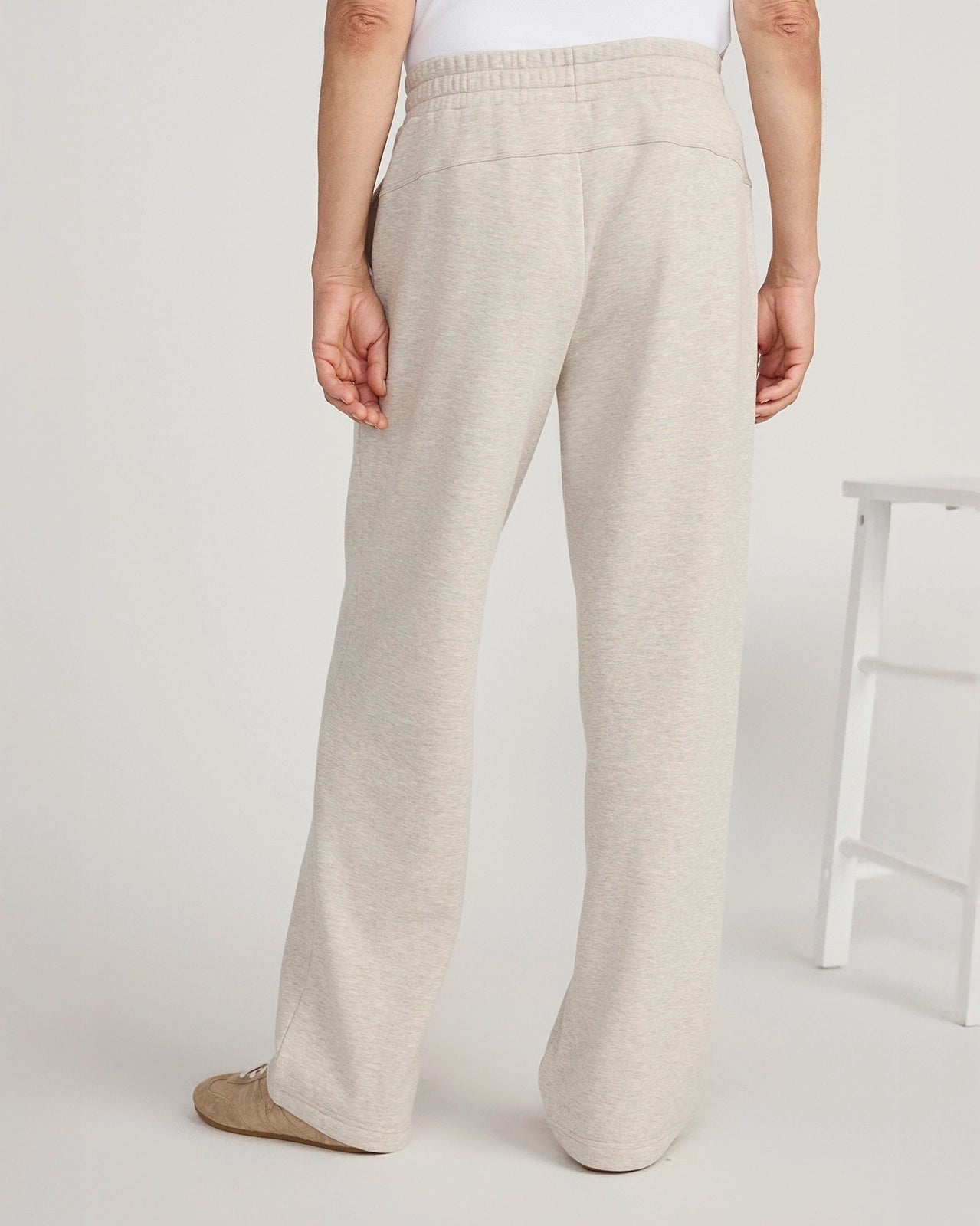 The Soft Warm GRS Certified Recycled Polyester + Organic Cotton Fleece Pant - Nacreous Clouds