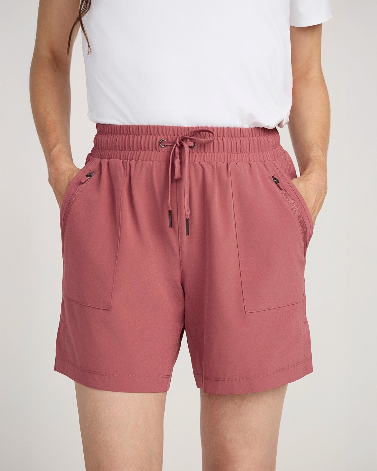 The Lightweight GRS Certified Recycled Poly All-Day 6" Short - Dark Orchid Pink