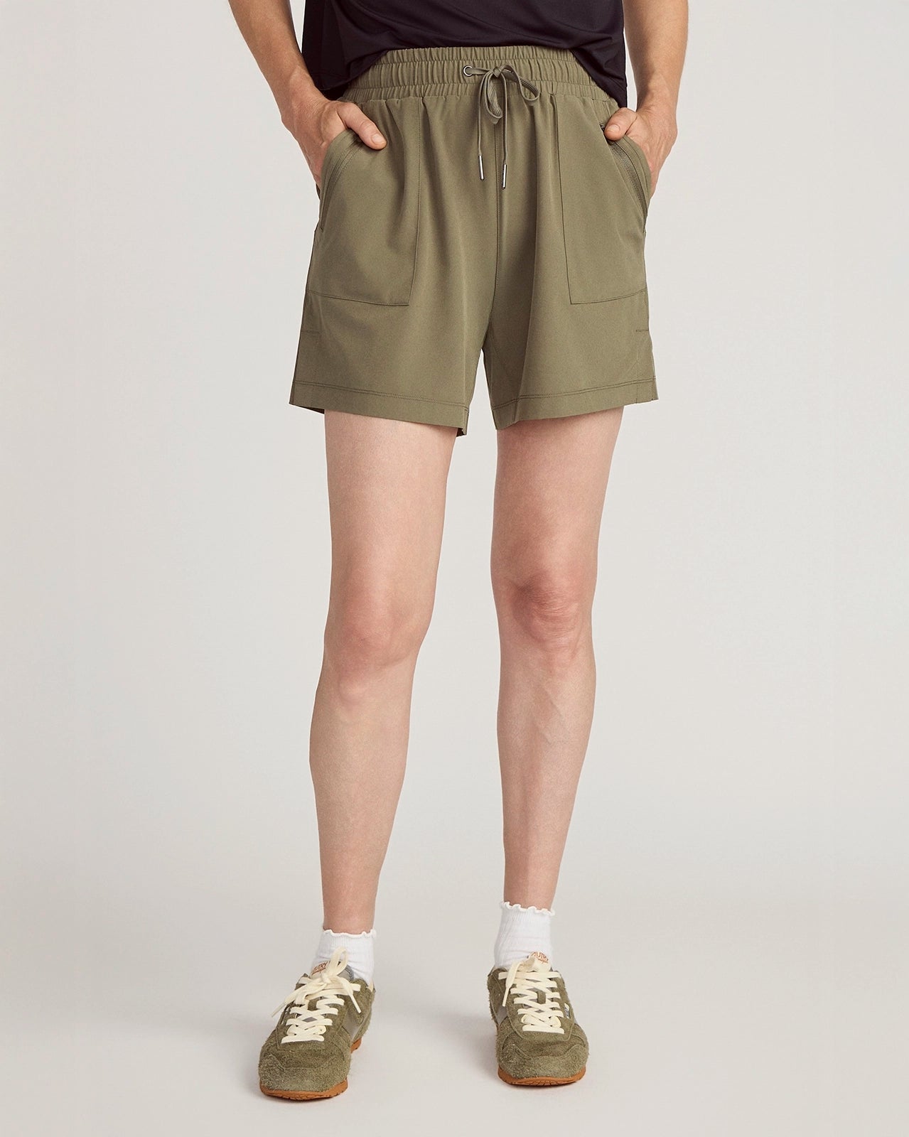 The Lightweight GRS Certified Recycled Polyester All-Day 6" Short - Dusty Olive