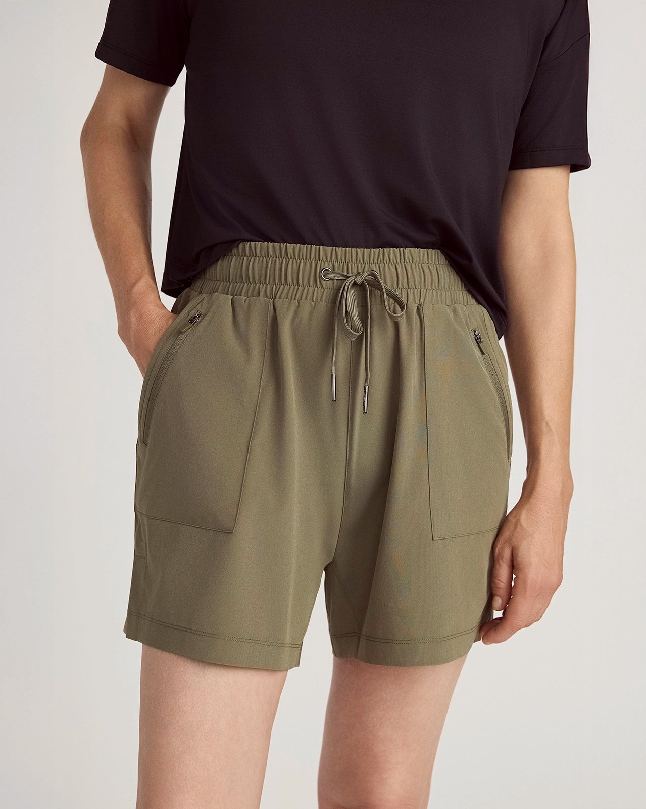 The Lightweight GRS Certified Recycled Polyester All-Day 6" Short - Dusty Olive