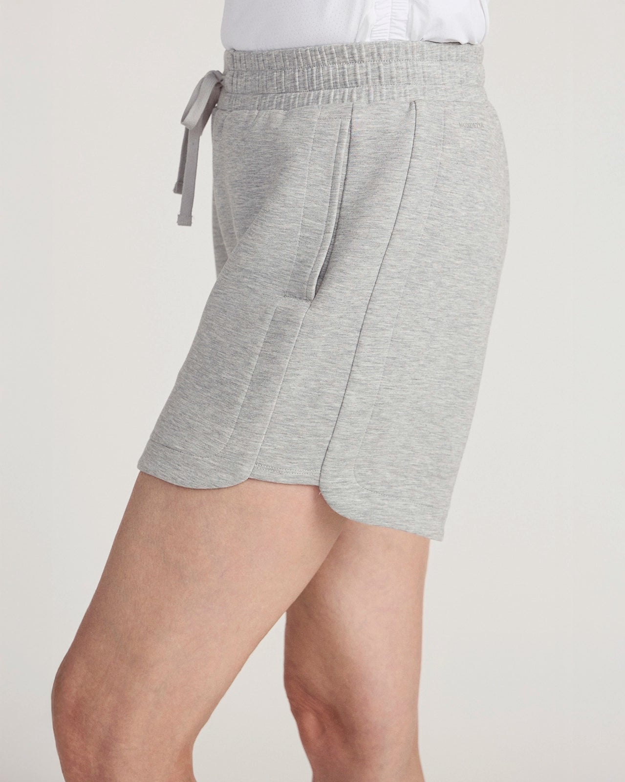 The Breathable GRS Certified Recycled Polyester + Modal 5" Short - Lt Heather Grey