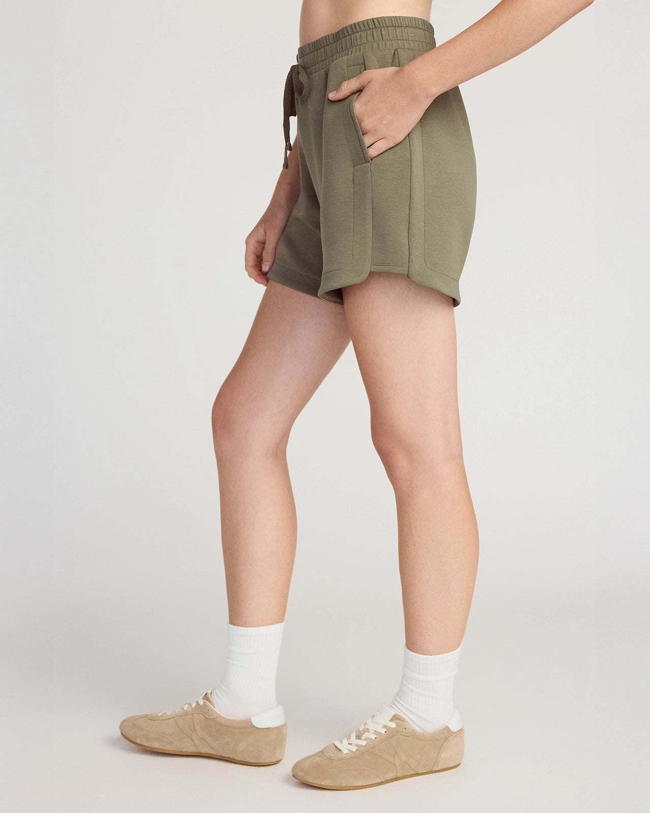 The Breathable GRS Certified Recycled Polyester + Modal 5" Short - Dusty Olive