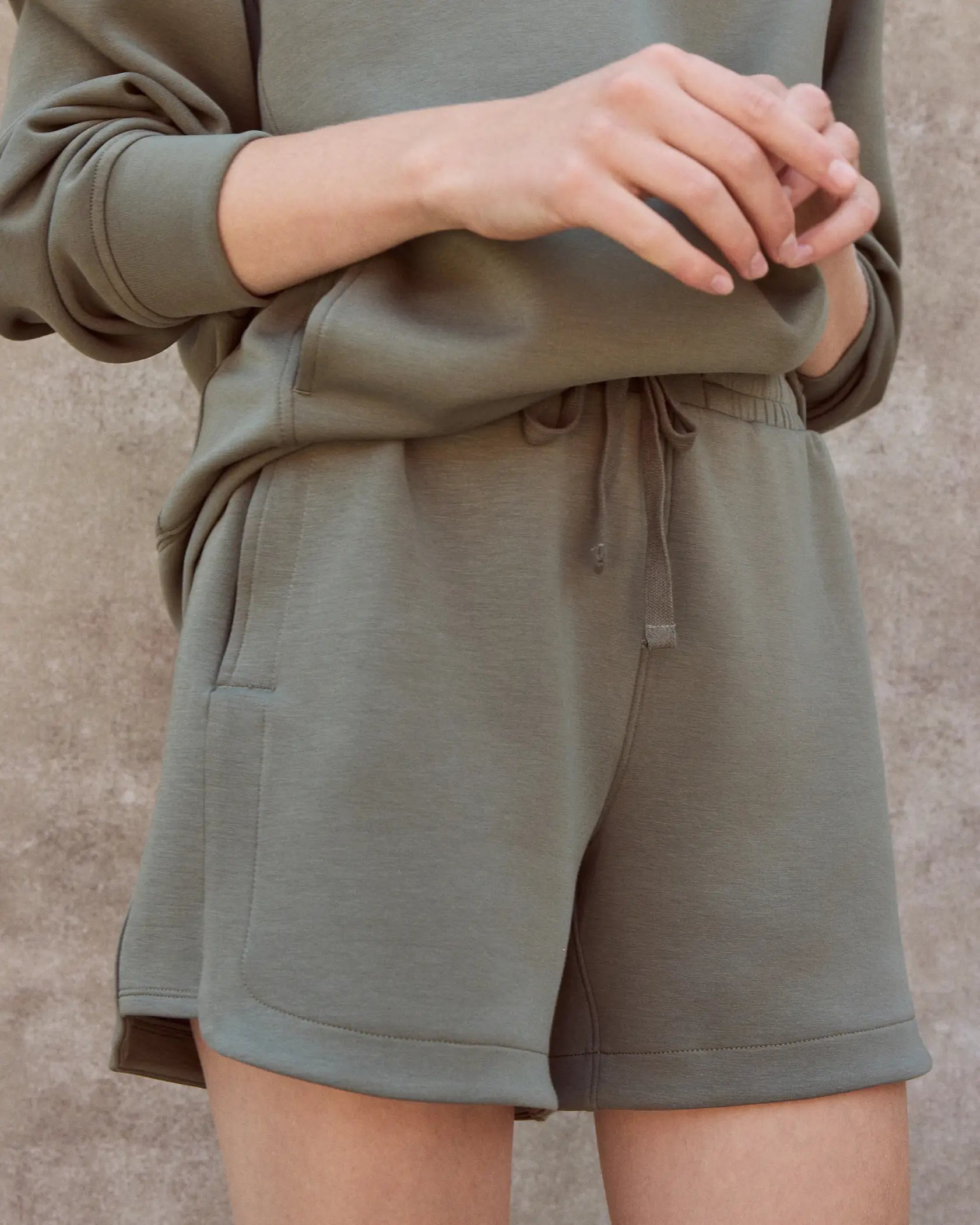The Breathable GRS Certified Recycled Polyester + Modal 5" Short - Dusty Olive