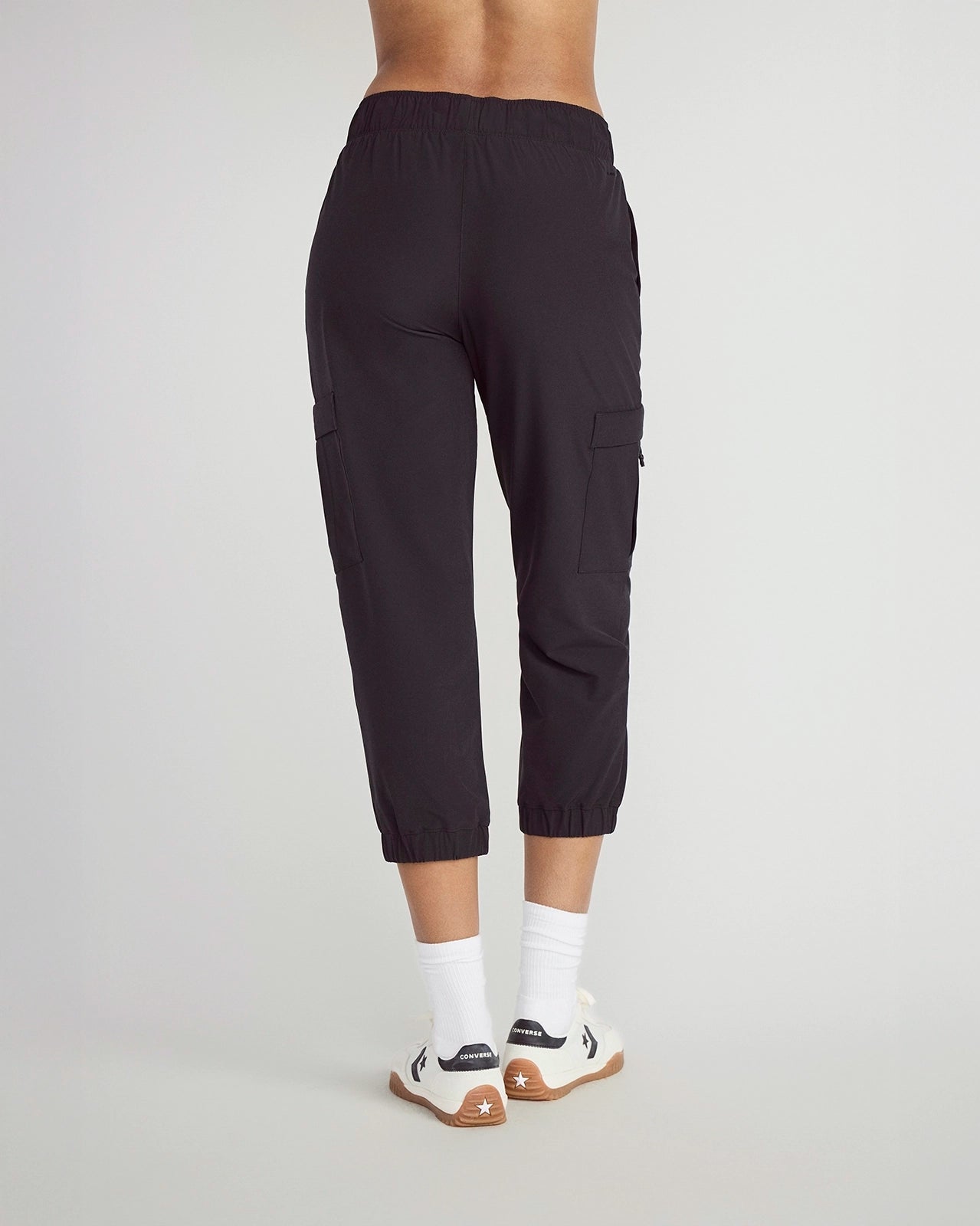 The Light Stretch GRS Certified Recycled Polyester Capri - Black