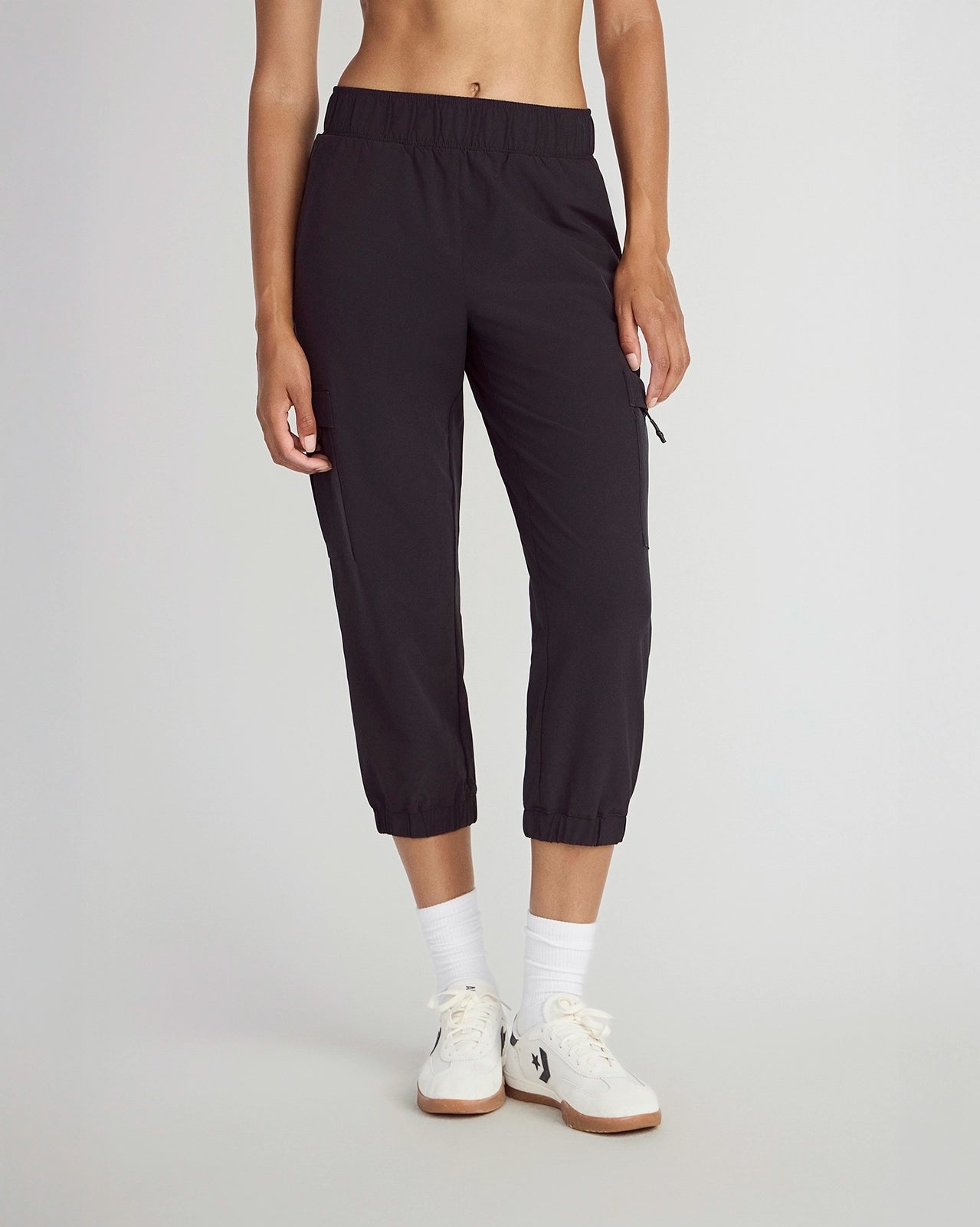 The Light Stretch GRS Certified Recycled Polyester Capri - Black