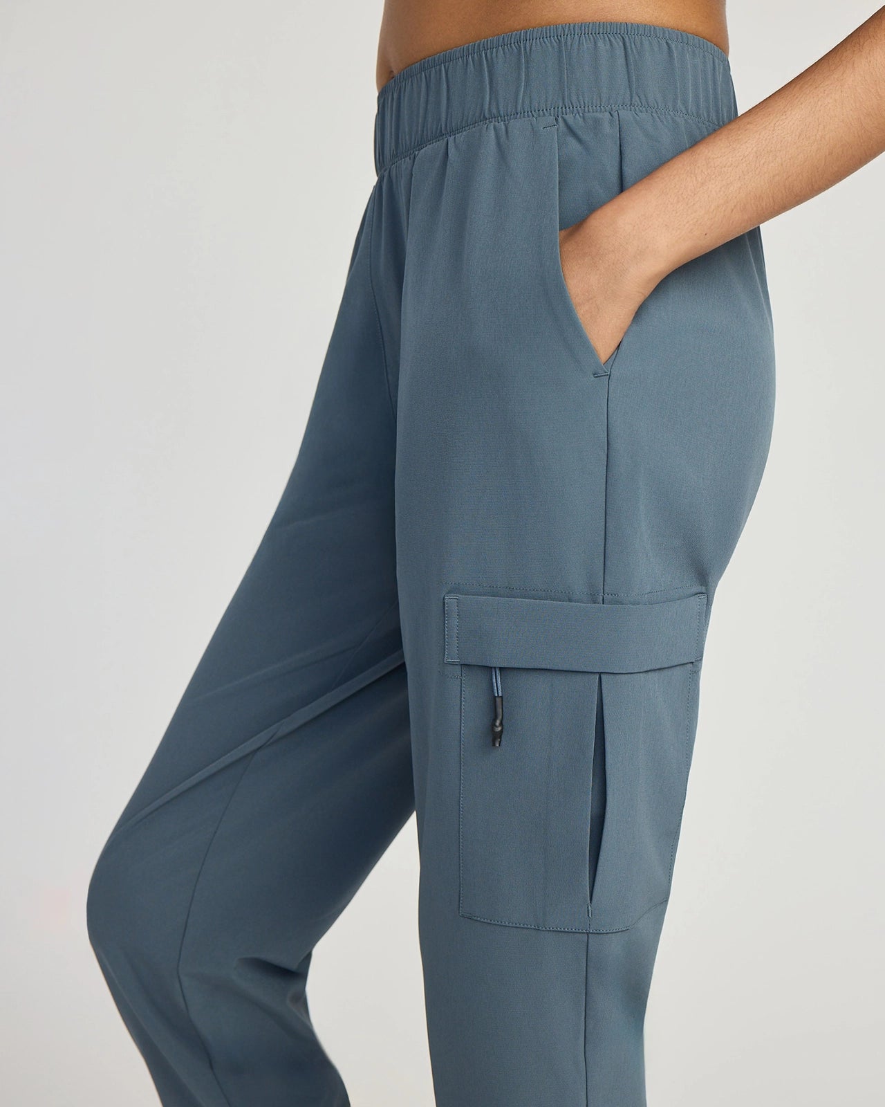 The Light Stretch GRS Certified Recycled Poly Capri - Dark Slate