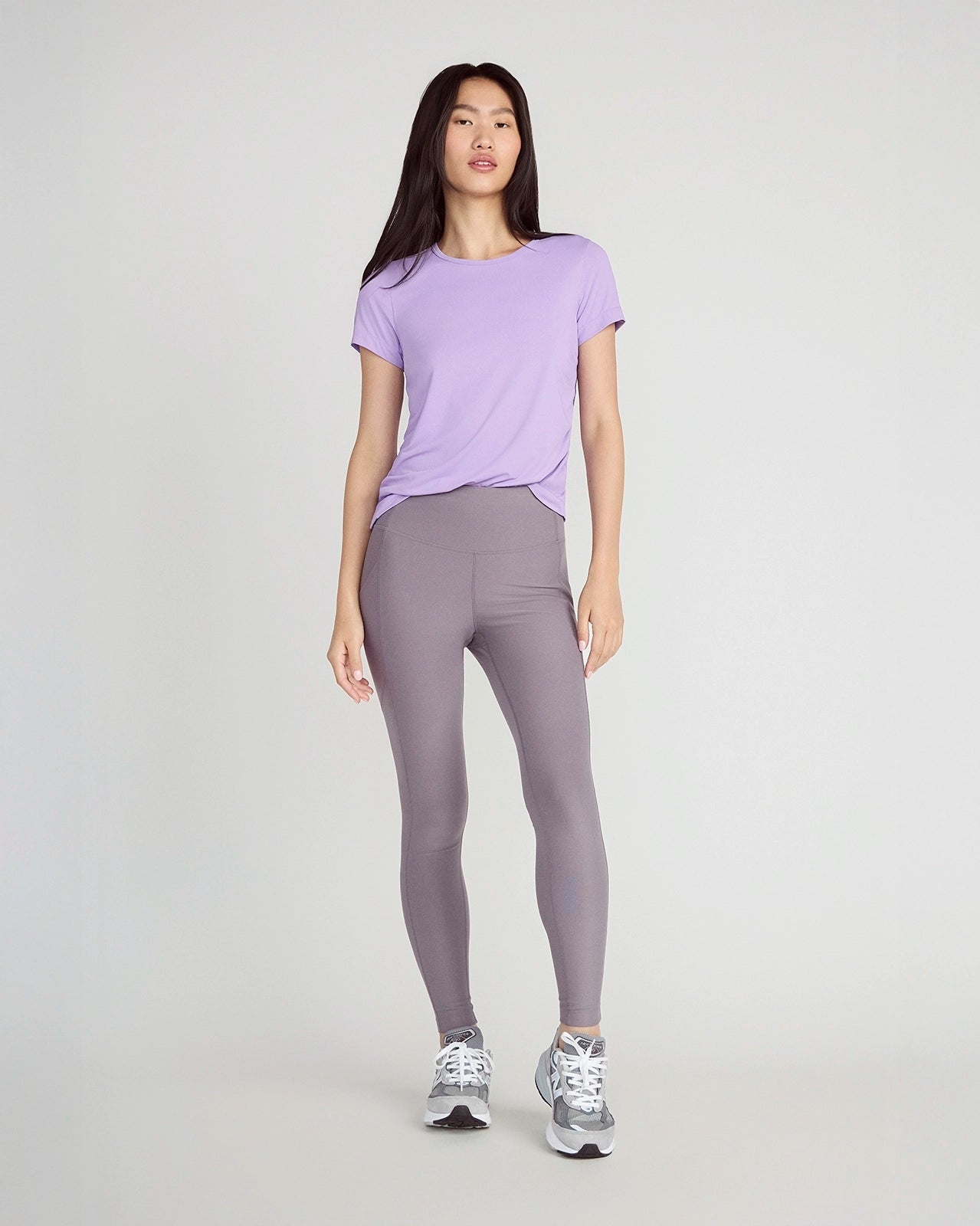 The Active Stretch GRS Certified Recycled Polyester Mesh Panel Legging - Excalibur