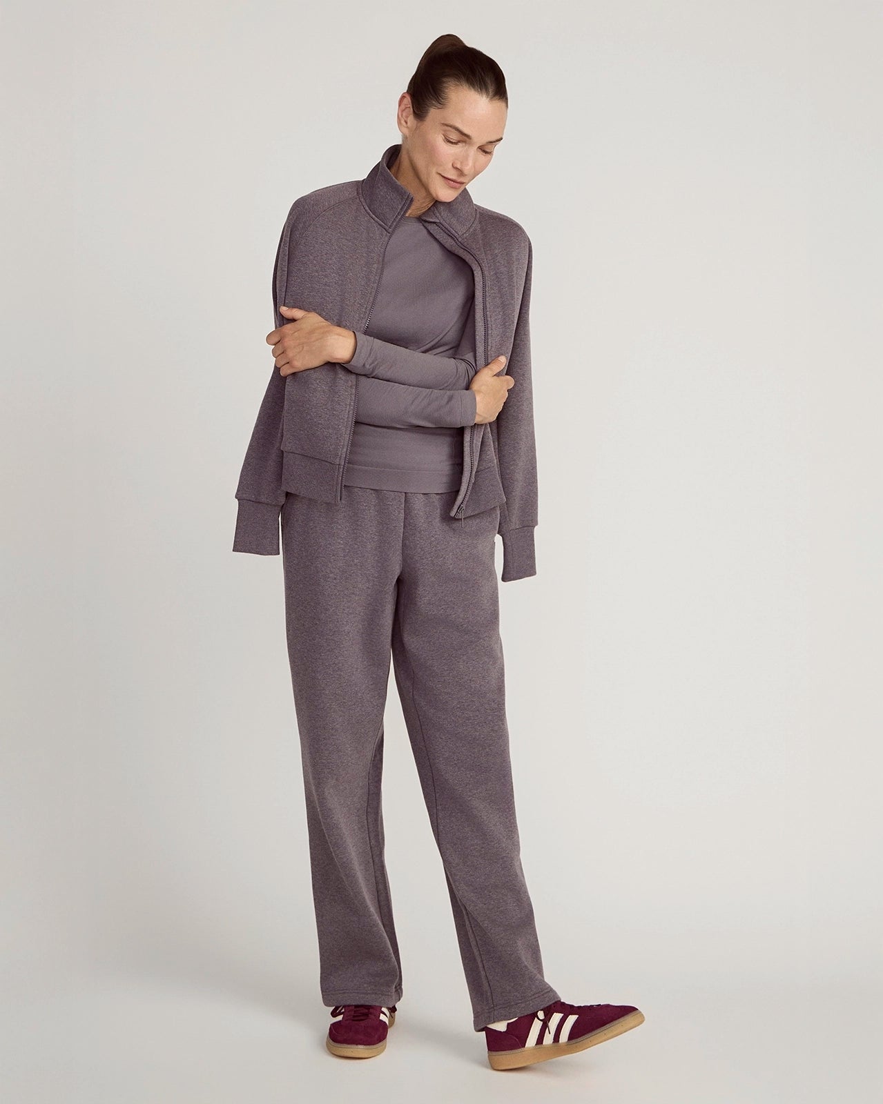 The Soft Warm GRS Certified Recycled Polyester + Organic Cotton Fleece Pant - Excalibur