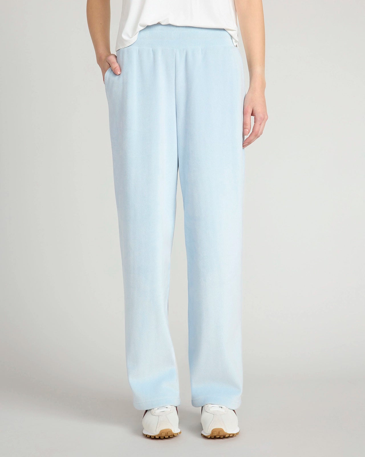 The Warm Stretch GRS Certified Recycled Poly Corduroy Pant - Light Blue