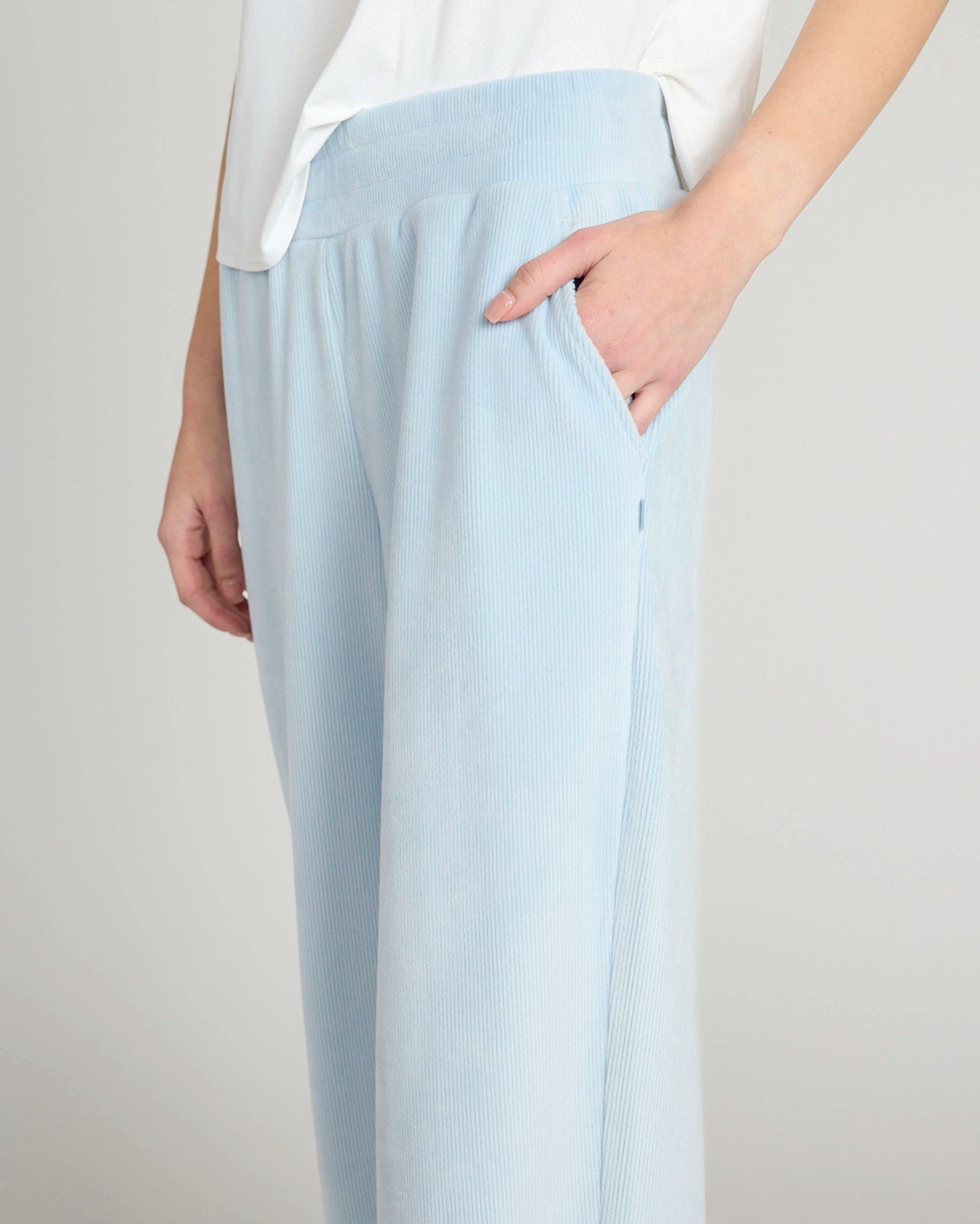 The Warm Stretch GRS Certified Recycled Poly Corduroy Pant - Light Blue