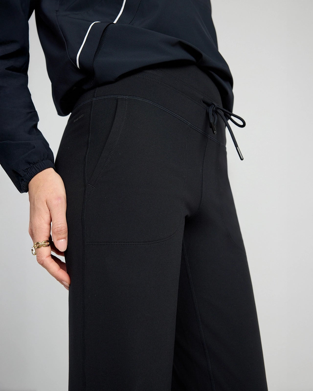 The Warm Stretch GRS Certified Recycled Poly Straight Leg Pant - Black