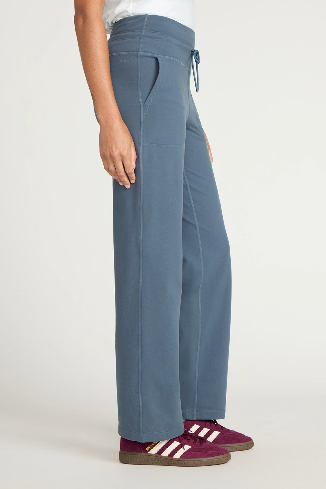 The Warm Stretch GRS Certified Recycled Poly Straight Leg Pant - Bluish Grey