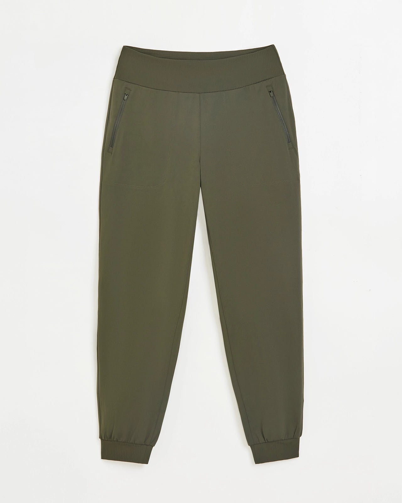 The Buttery Soft Mixed Media Jogger - Kambaba Green
