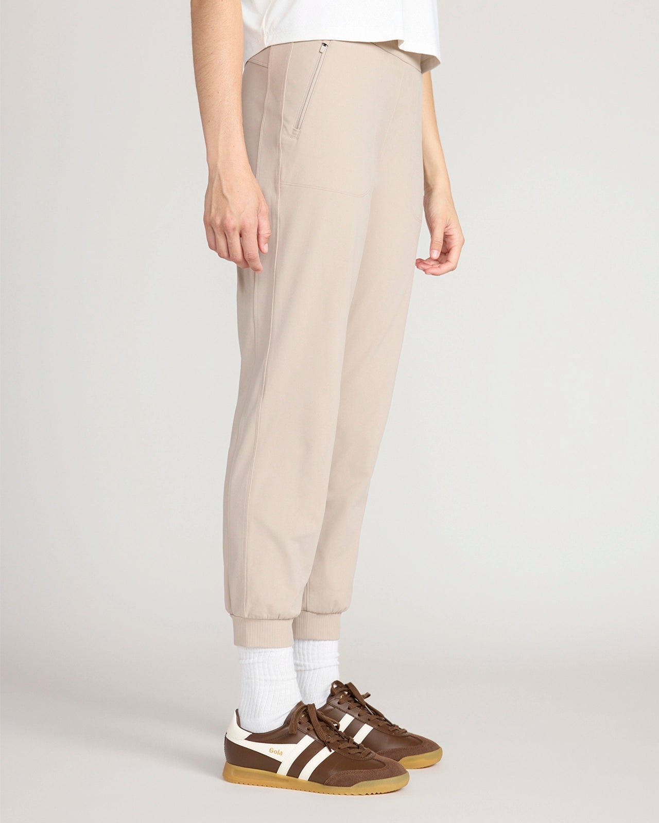 The Buttery Soft GRS Certified Recycled Nylon Mixed Media Jogger - Atmosphere