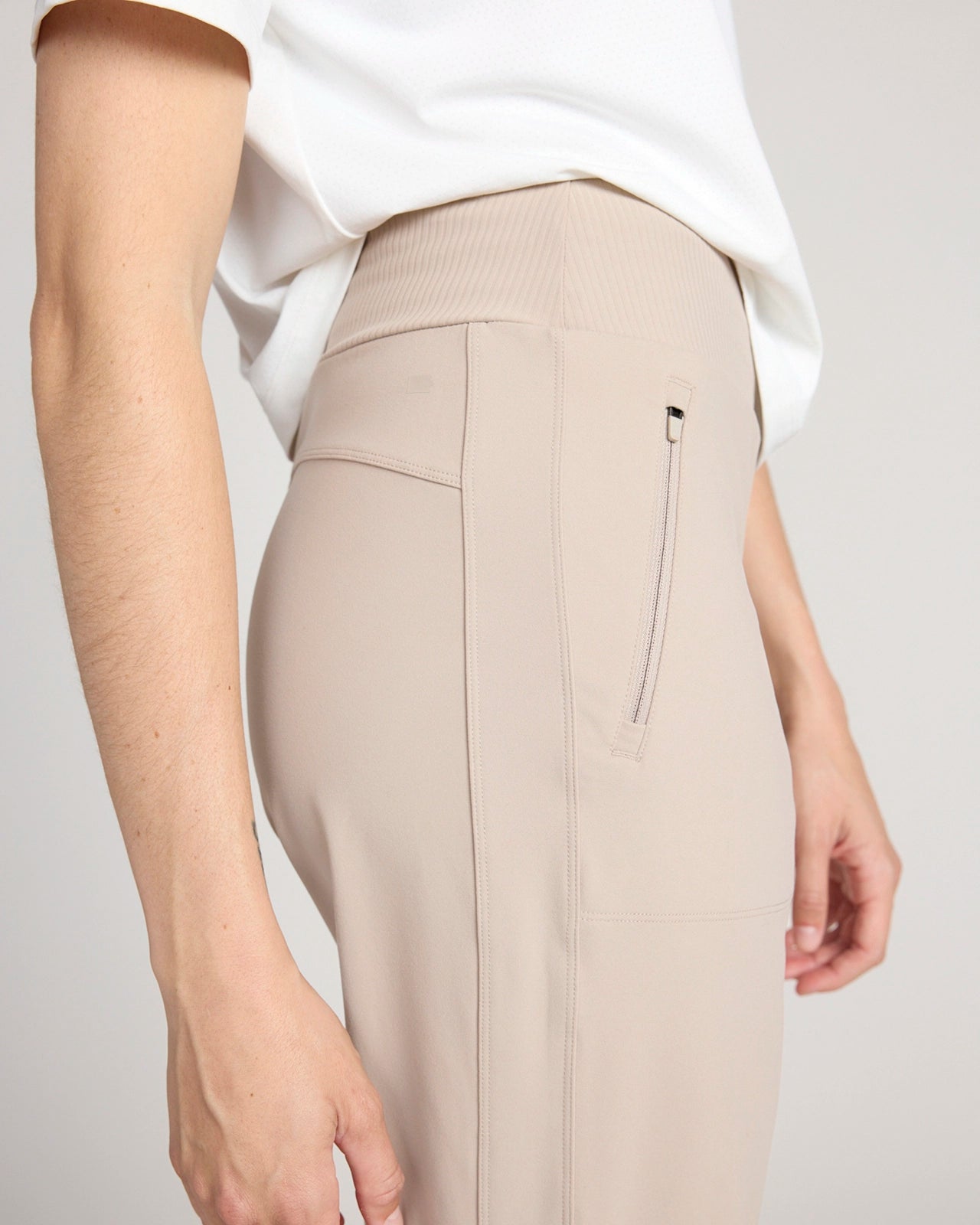 The Buttery Soft GRS Certified Recycled Nylon Mixed Media Jogger - Atmosphere