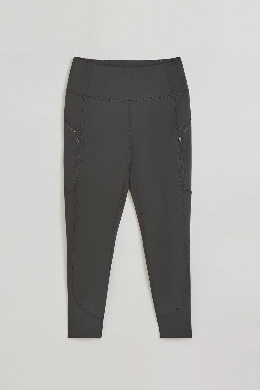 The Active Reflective Capri Legging - Steel Grey