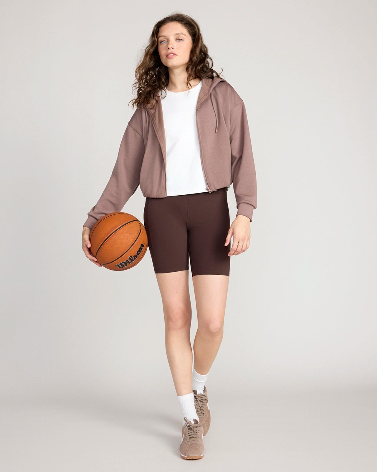 The Active GRS Recycled Nylon Curved Seams Biker Short