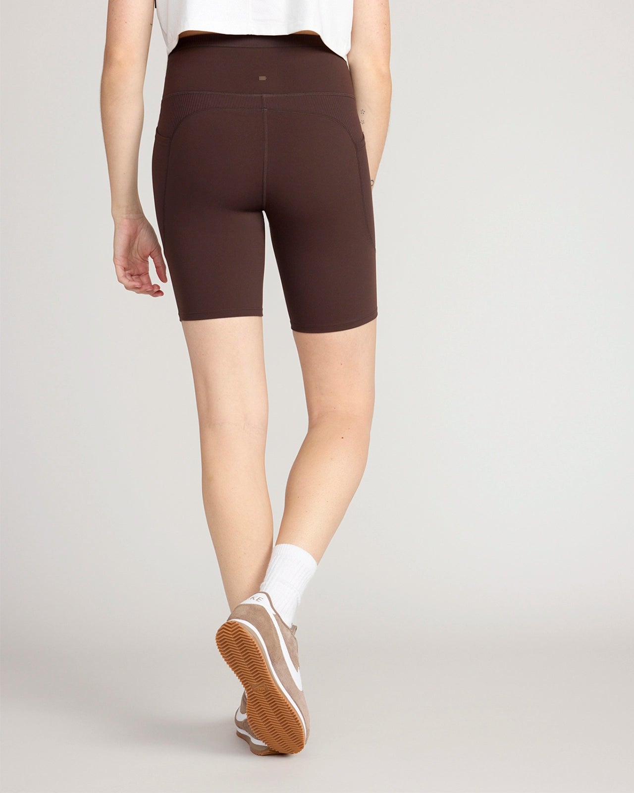 The Active GRS Recycled Nylon Curved Seams Biker Short