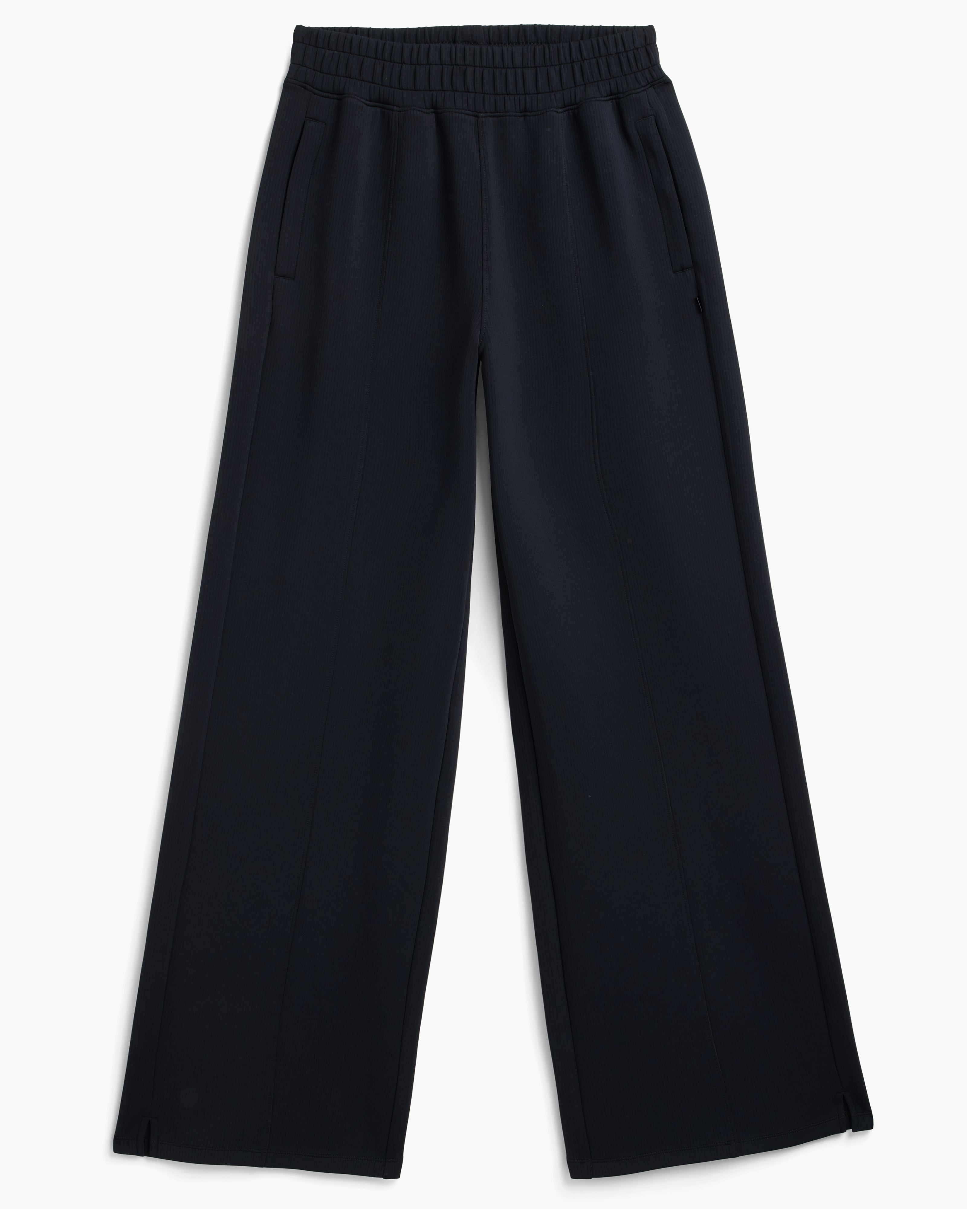 The Soft Stretch Wide Leg Pant - Black