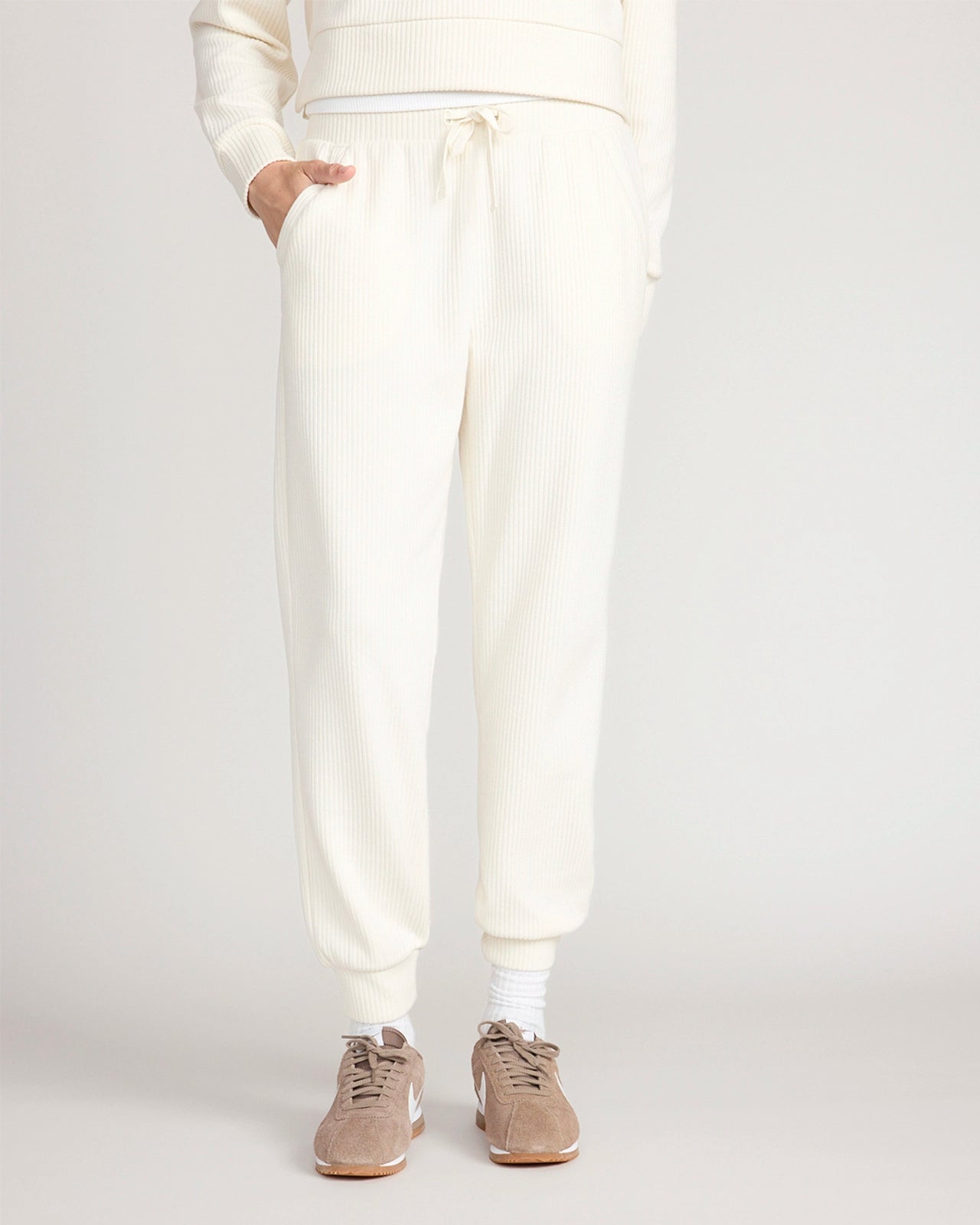 The Soft Luxe Ribbed GRS Certified Recycled Poly Jogger