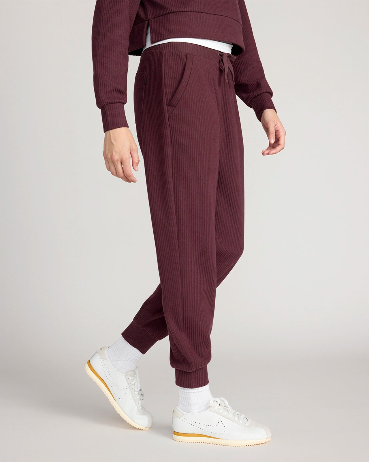 The Soft Luxe Ribbed GRS Certified Recycled Poly Jogger