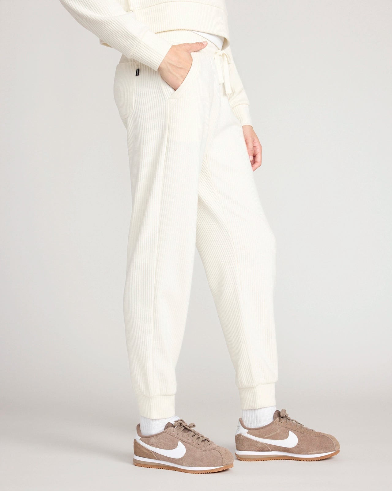 The Soft Luxe Ribbed GRS Certified Recycled Poly Jogger