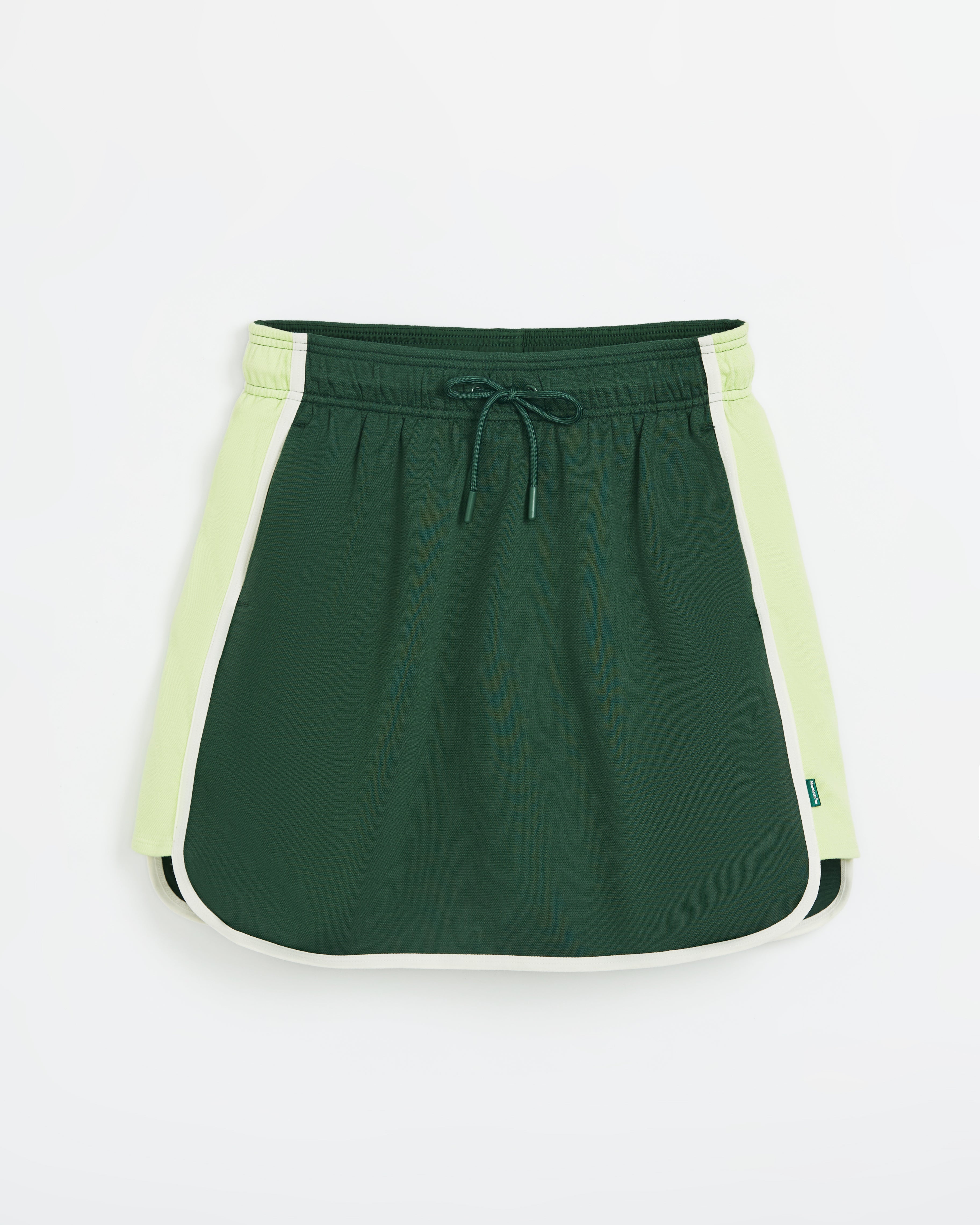 The Active Contrast Panel Pique Skort - Green
