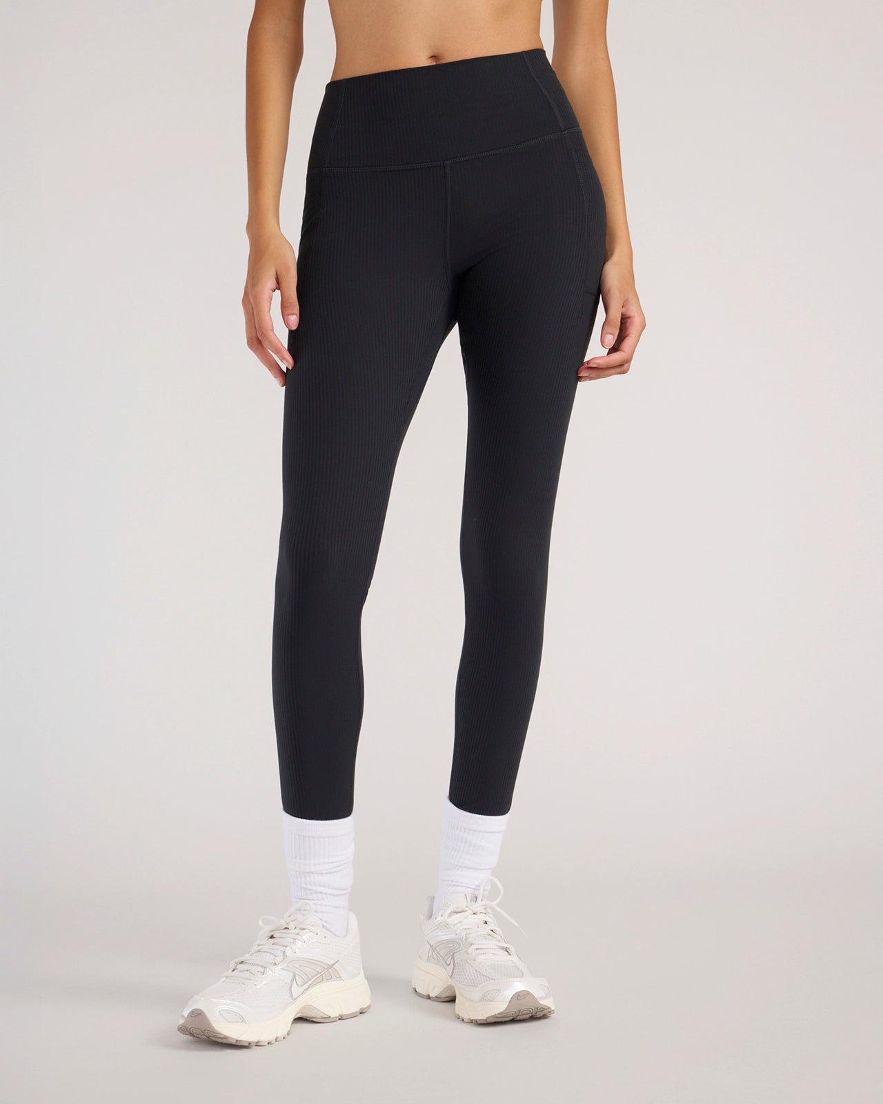 The Active Ribbed Legging - Black