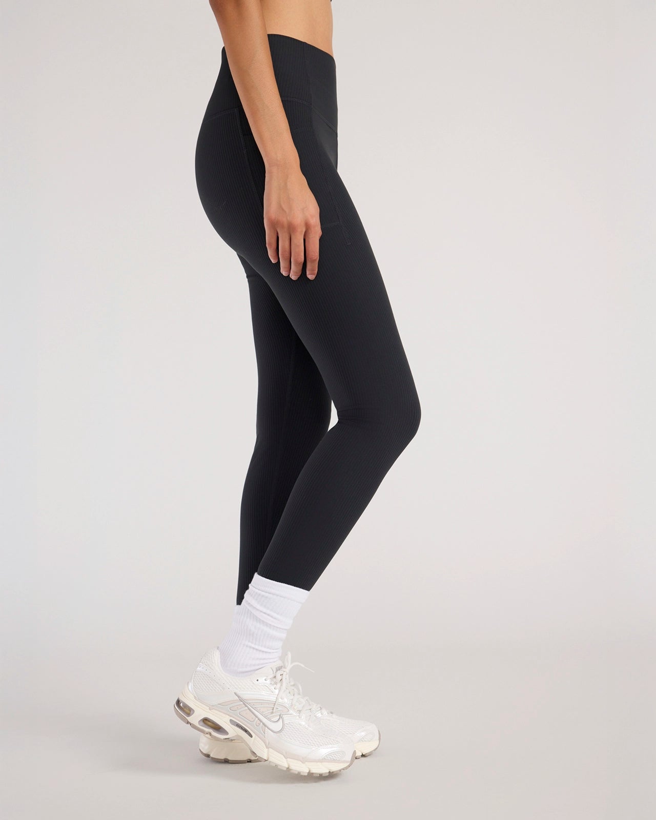 The Active Ribbed Legging - Black