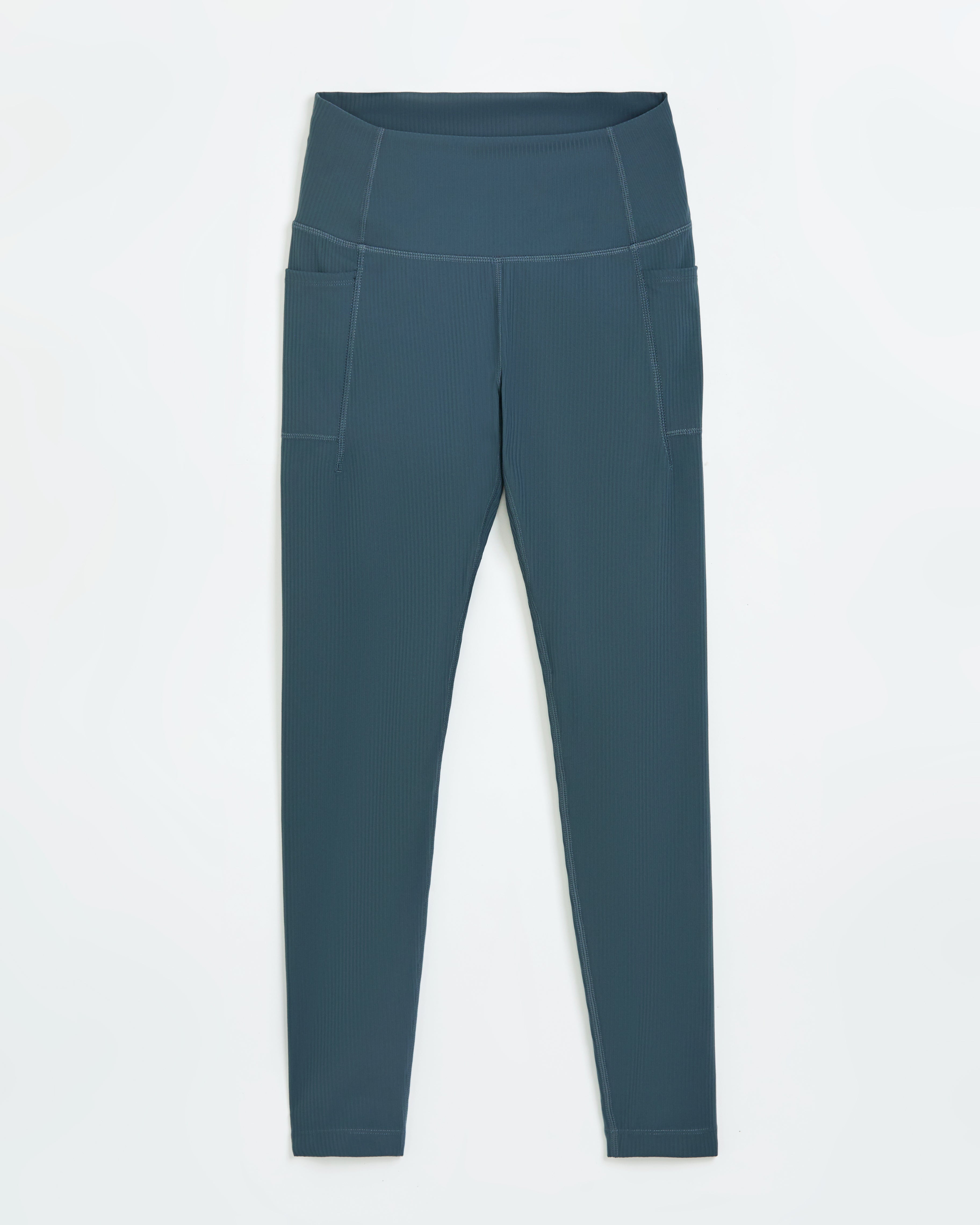 The Active Ribbed Legging - Dark Slate